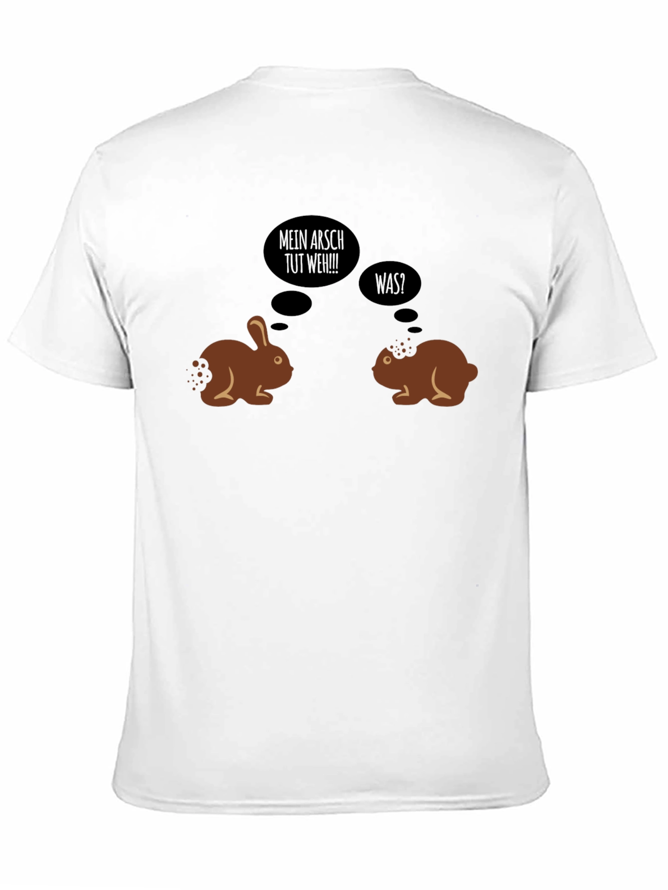Black Humorous Easter Bunny T-Shirt view 11