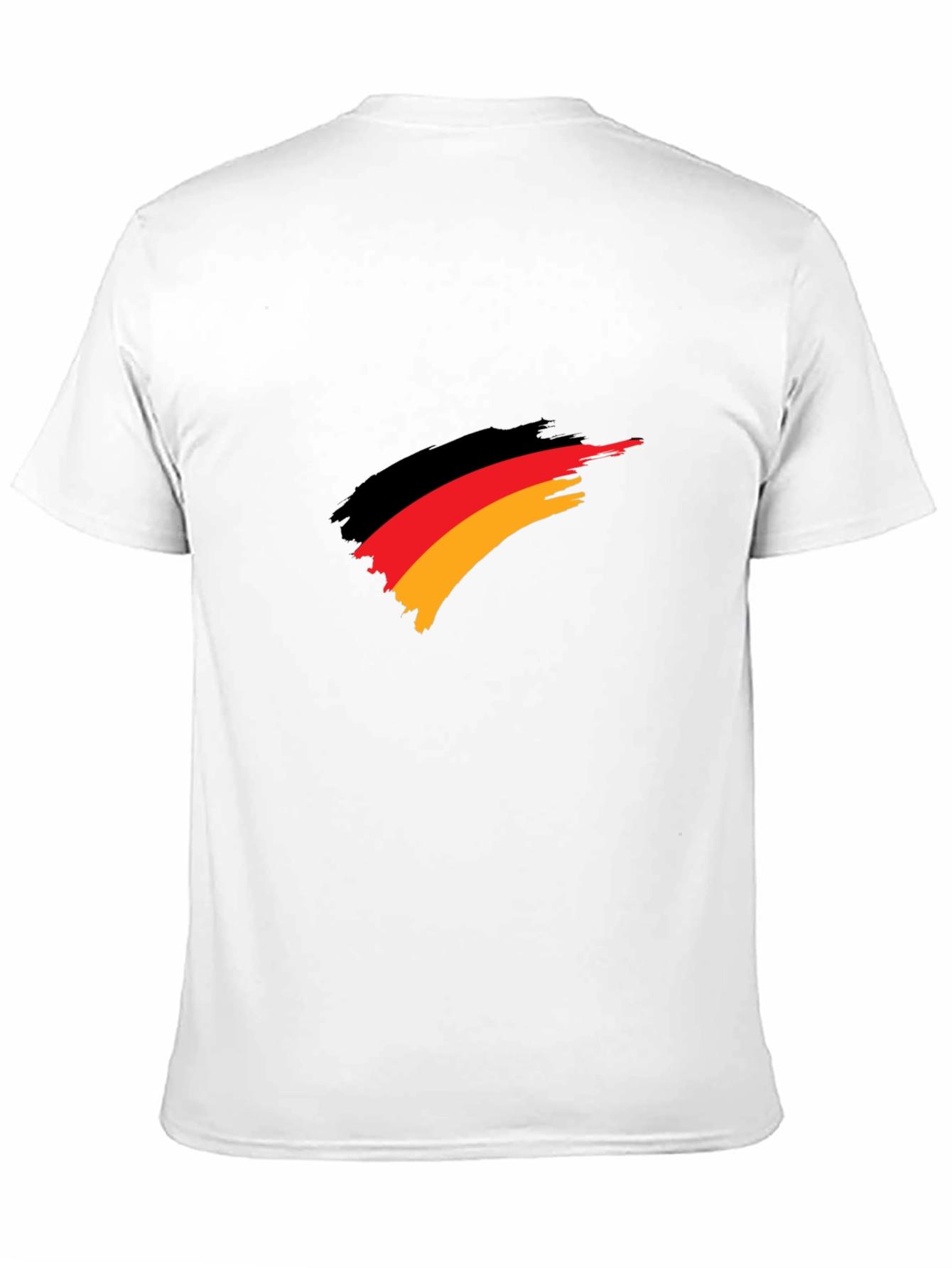 Black Germany Flag Brush Stroke T-Shirt view 11