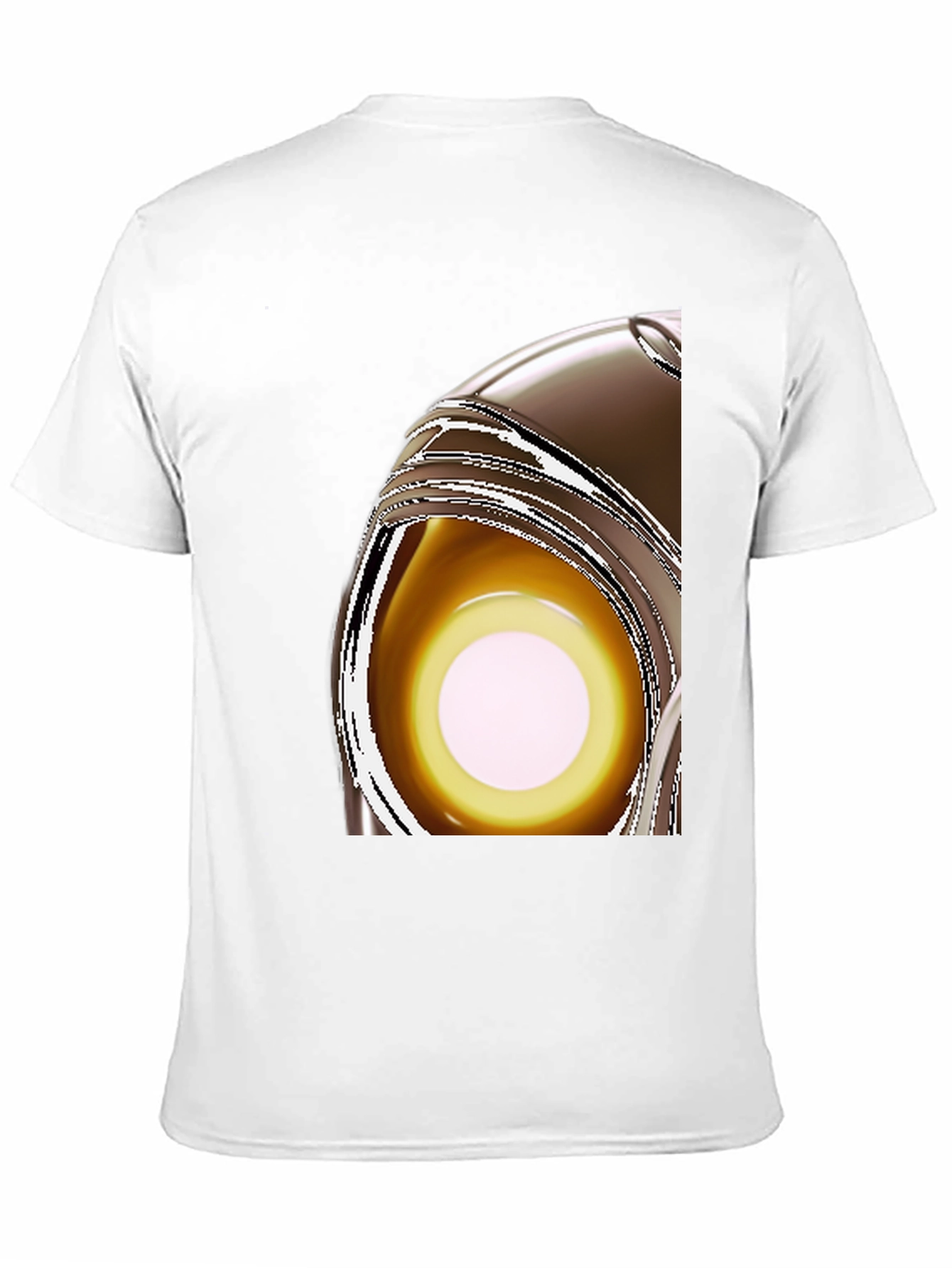 Black Abstract Eye T-Shirt - Modern Graphic Tee view 11
