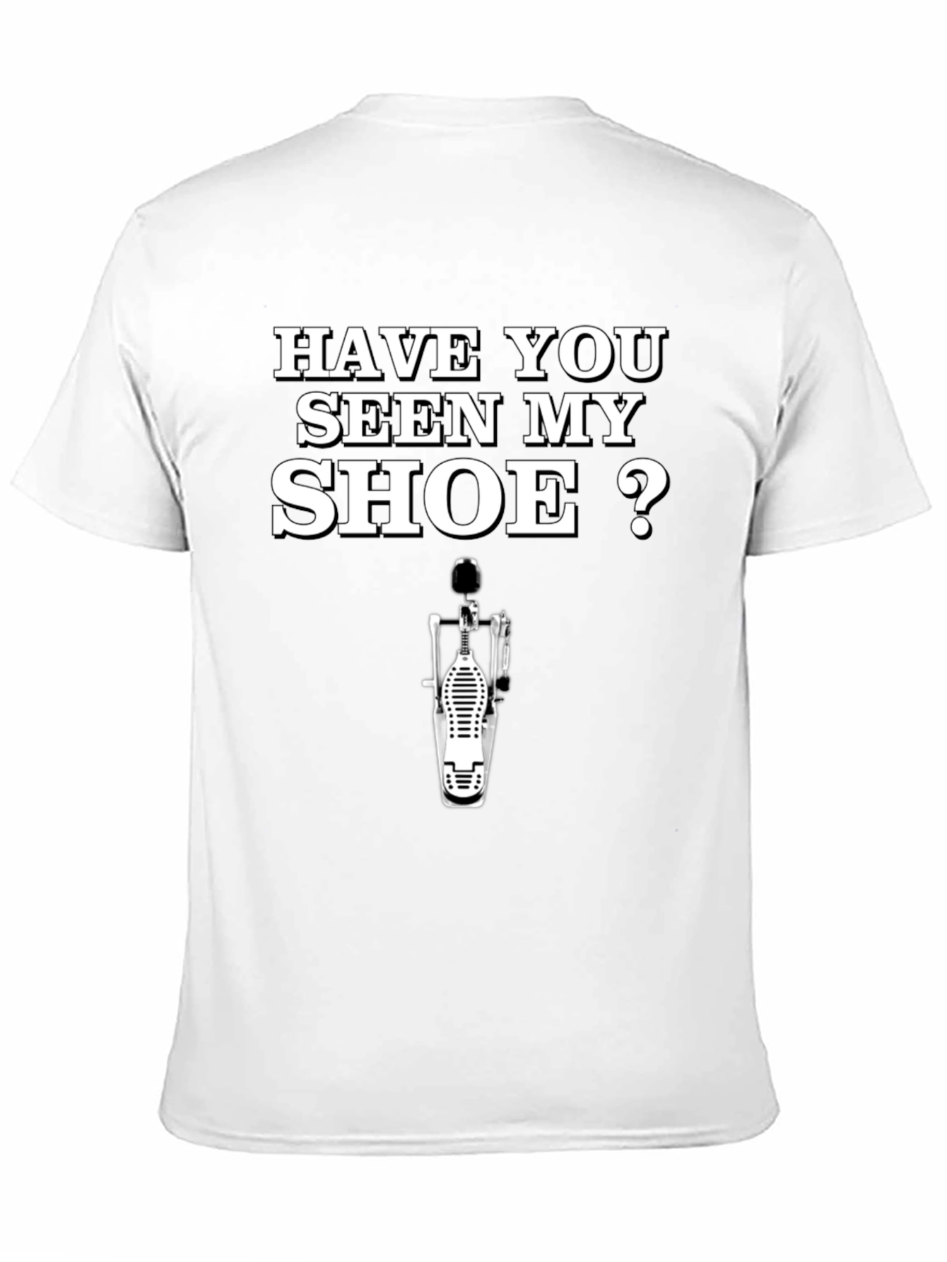 Black Funny Drummer T-Shirt - Have You Seen My Shoe? view 11