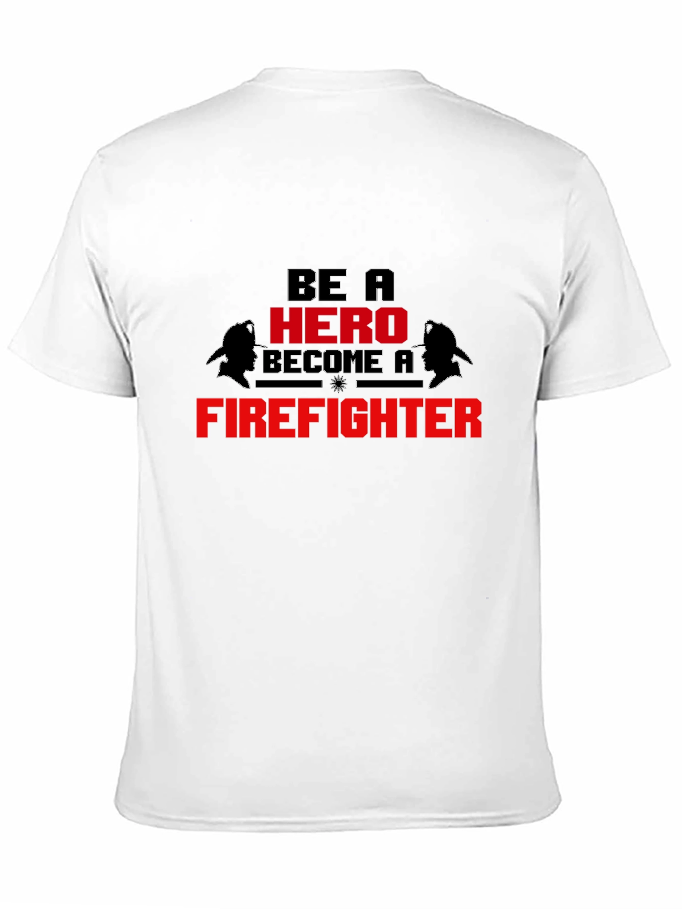 Black Be a Hero Firefighter Graphic Tee view 11