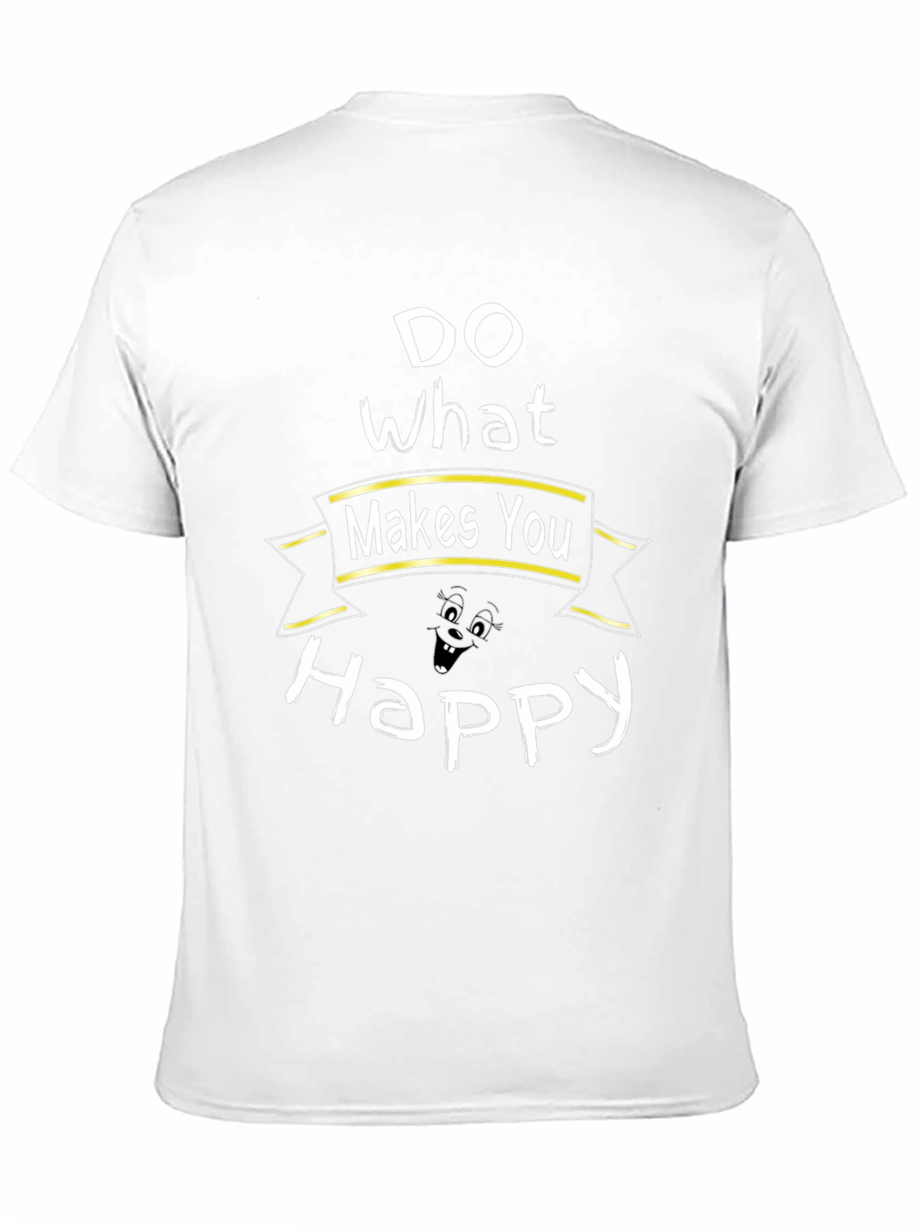 Black Do What Makes You Happy Graphic Tee - Black Cotton Blend view 11