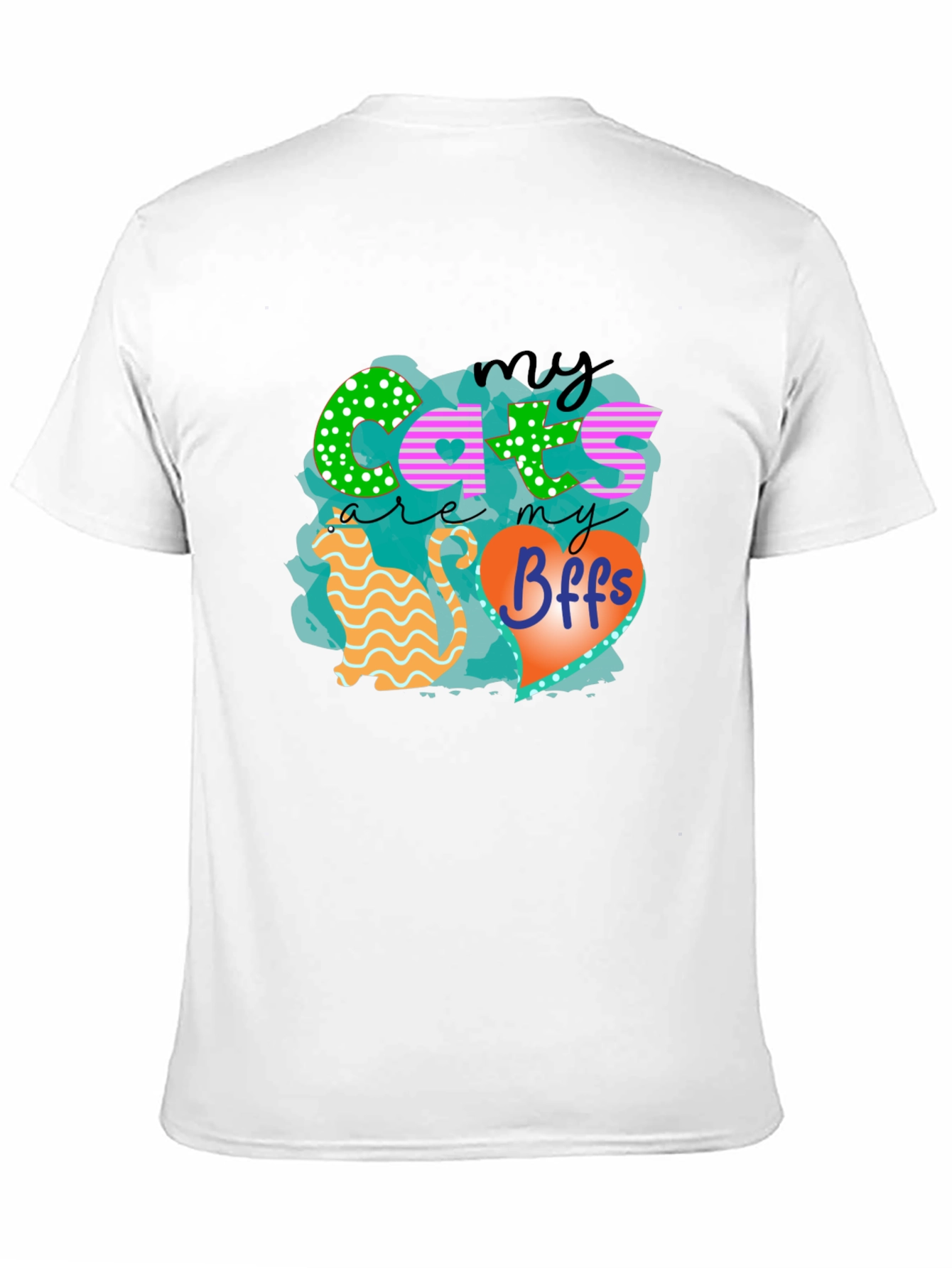 Black My Cats are my BFFs T-Shirt view 11