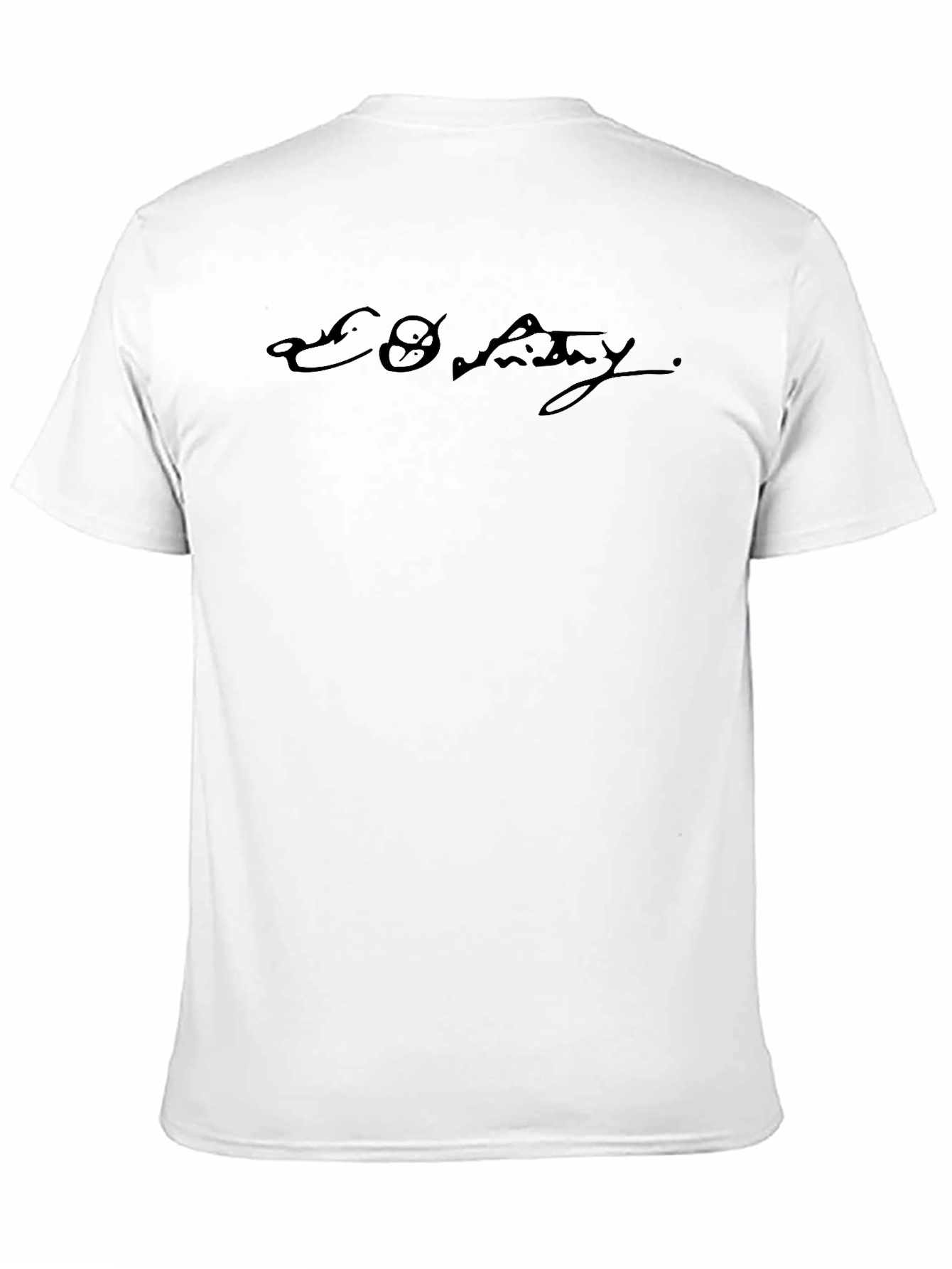 Black Black Graphic Tee - 'Co Whatay' Print, Casual Comfort view 11