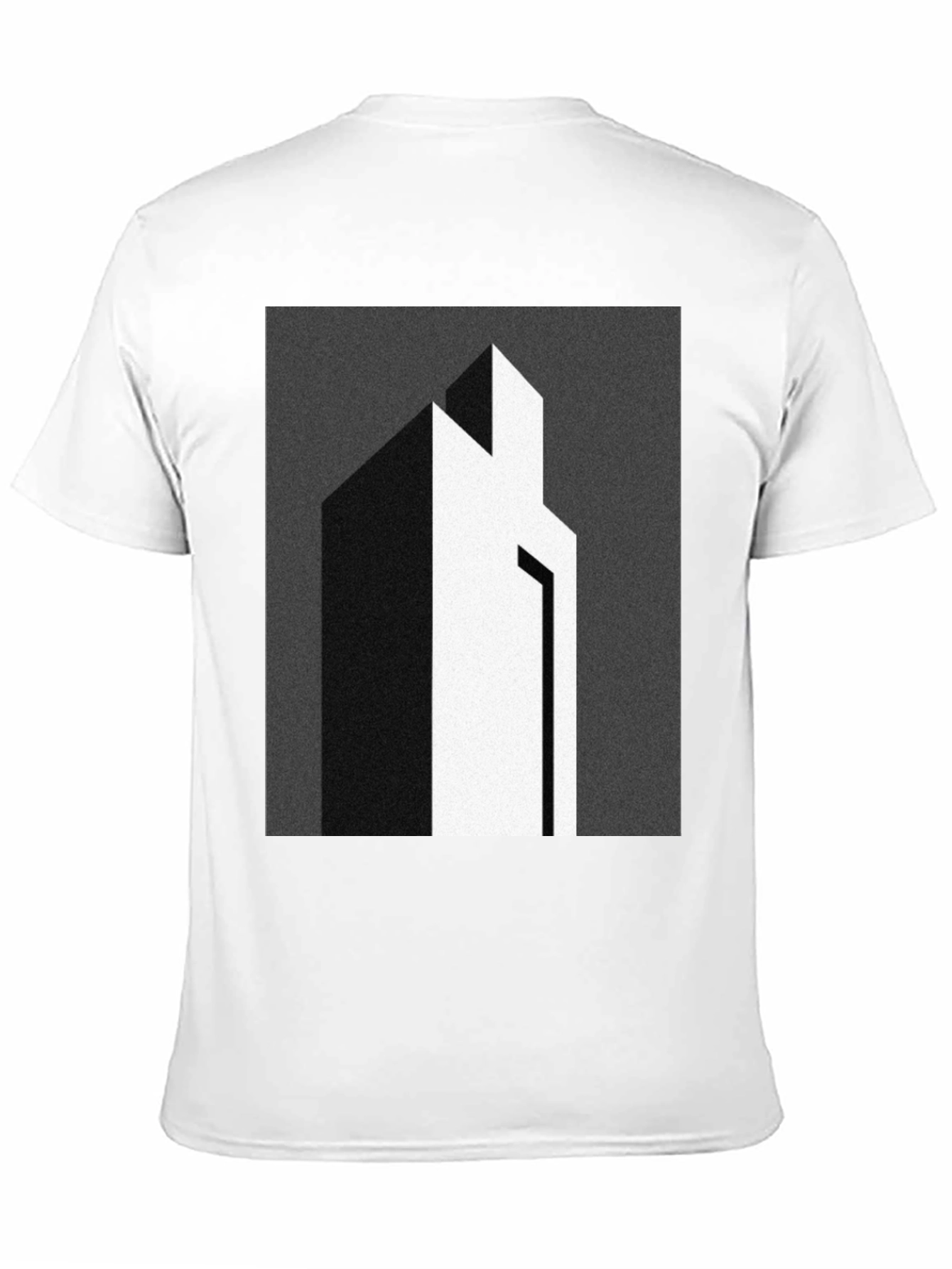 Black Modern Abstract Graphic Print Tee view 11