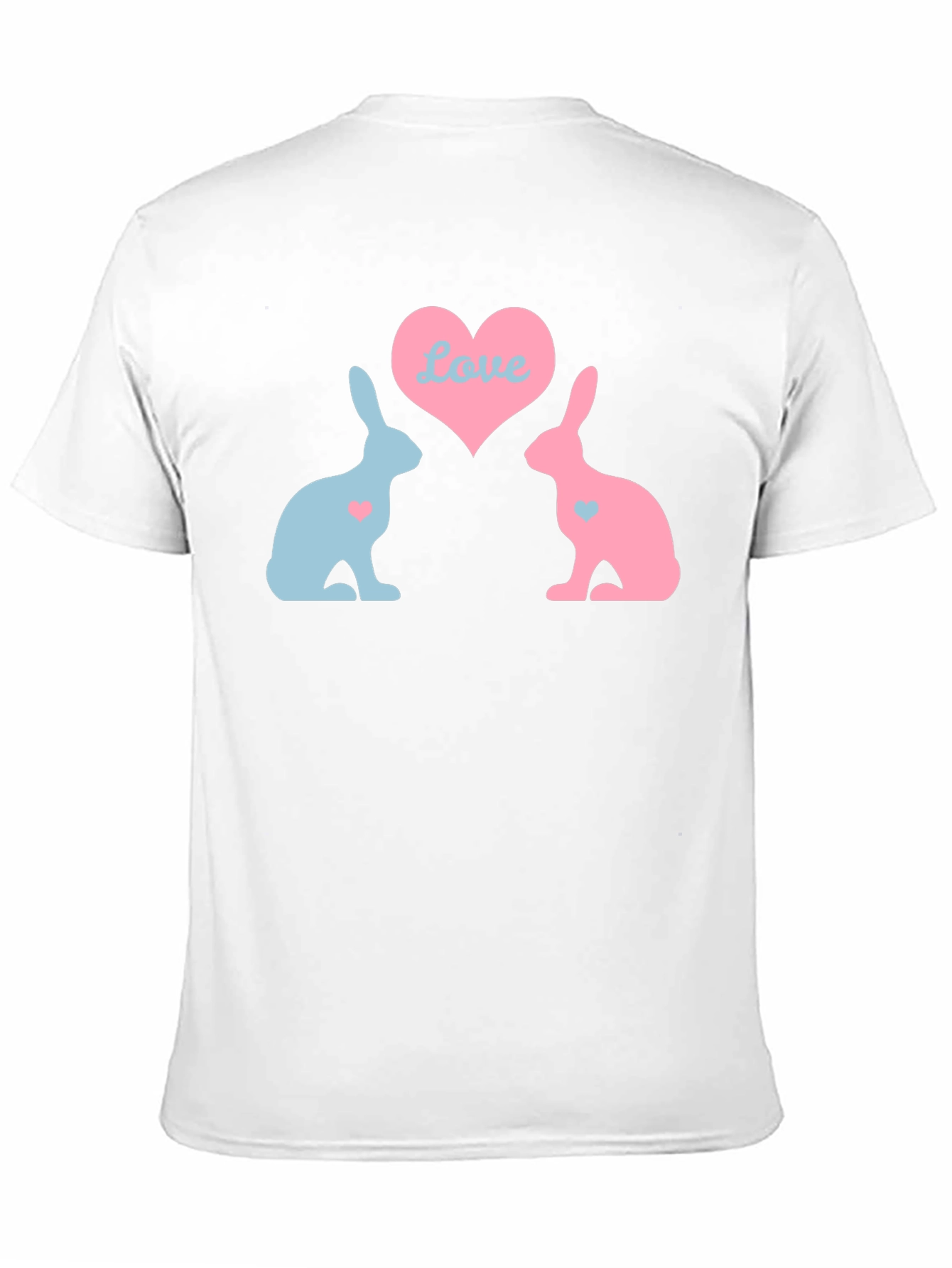 Black Love Bunnies Black T-Shirt view 11