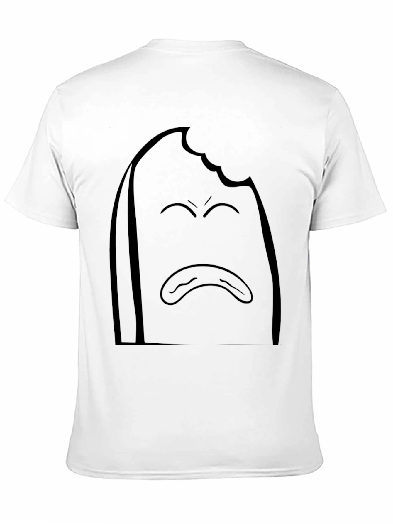 Black Sad Toast Graphic T-Shirt - Comfort Fit view 11