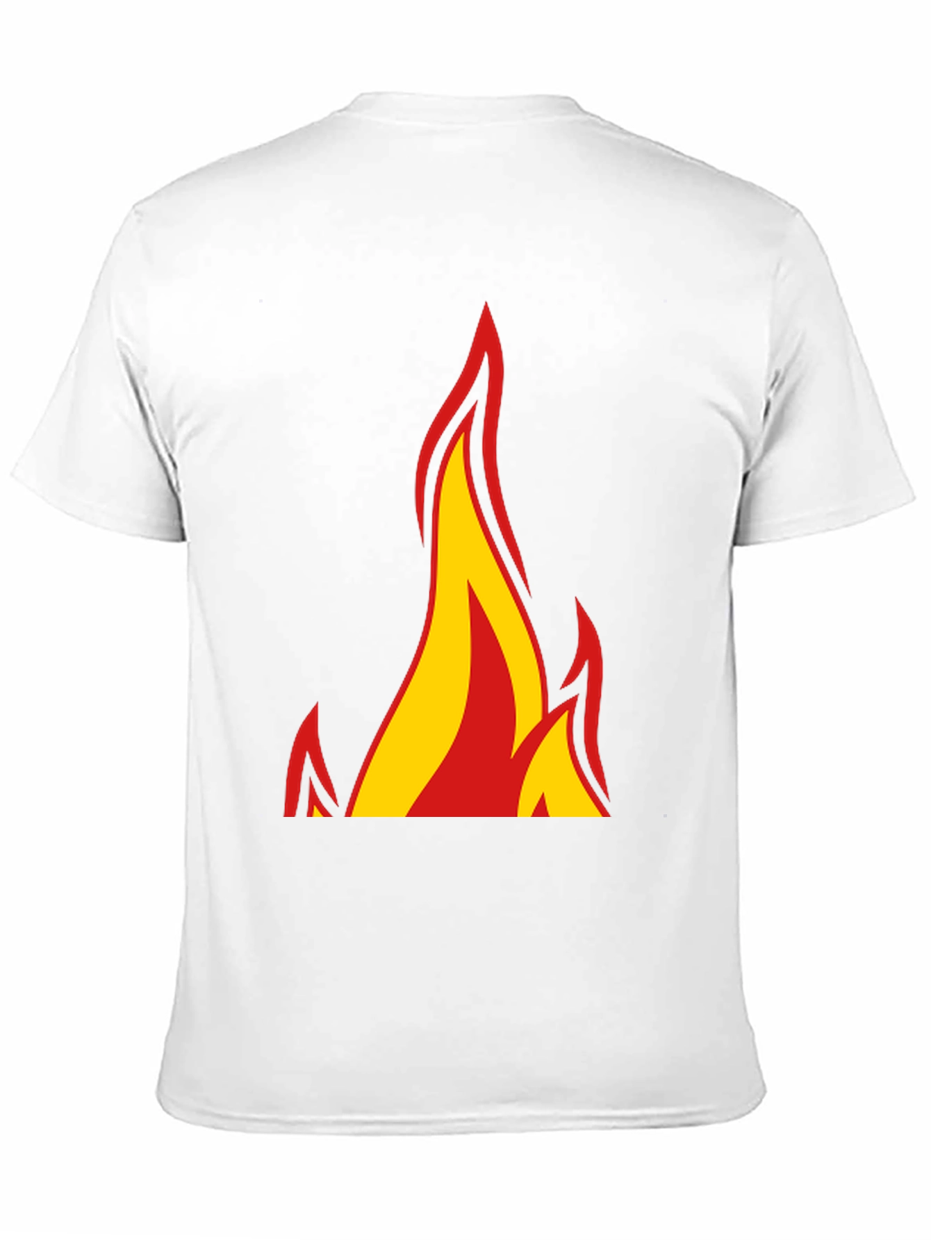 Black Bold Flame Graphic Black T-Shirt view 11