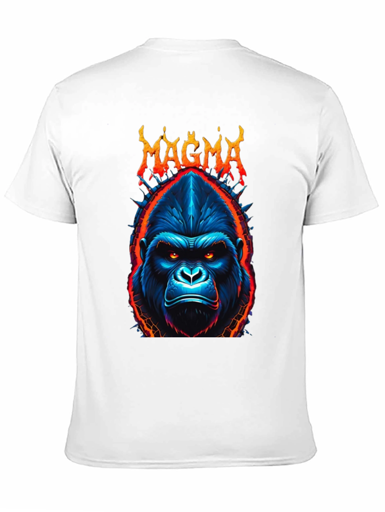 Black Magma Gorilla Graphic Tee - Bold Black T-Shirt view 11