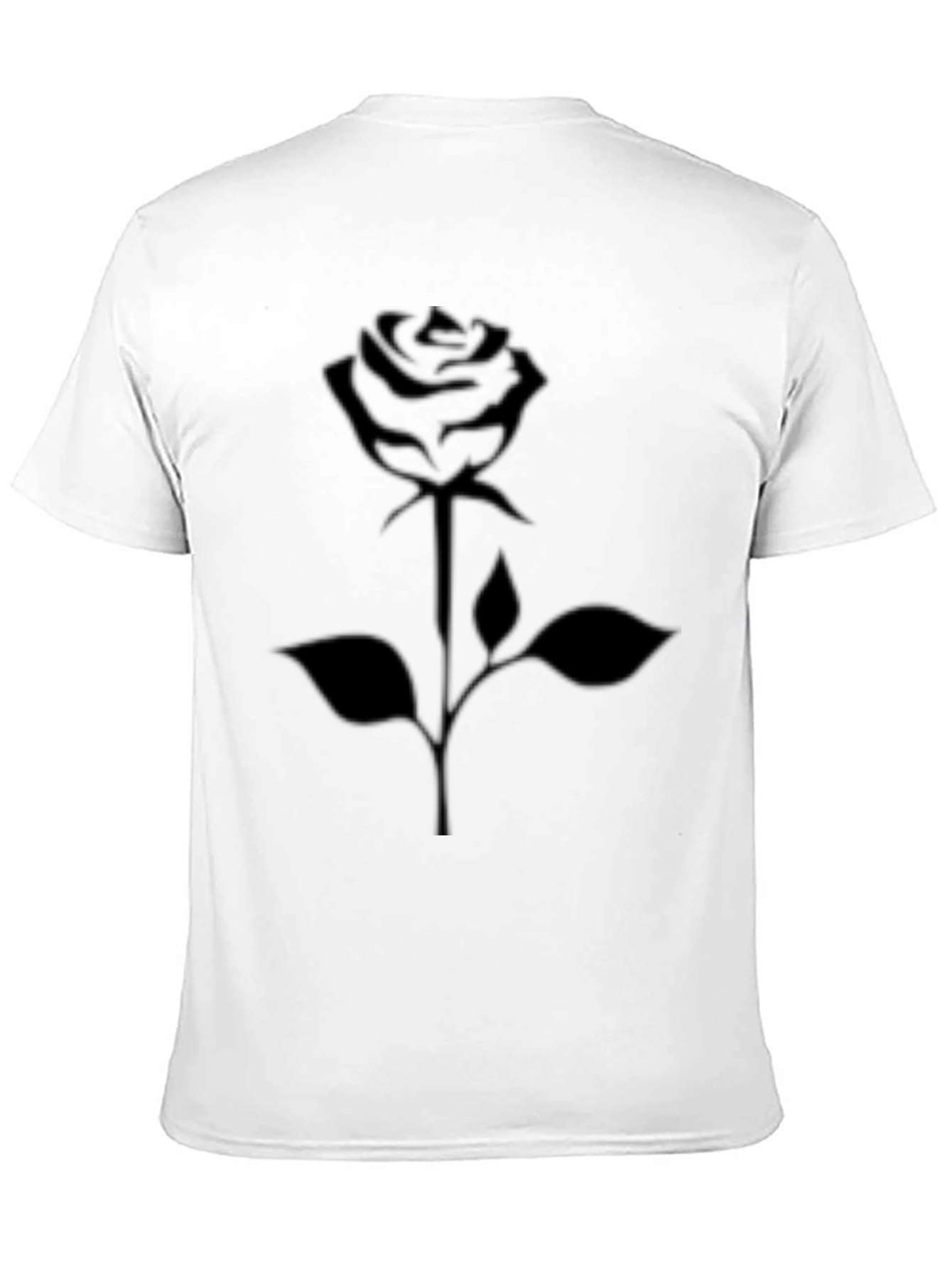 Black Black Rose Graphic Tee - Men's Casual Style view 11