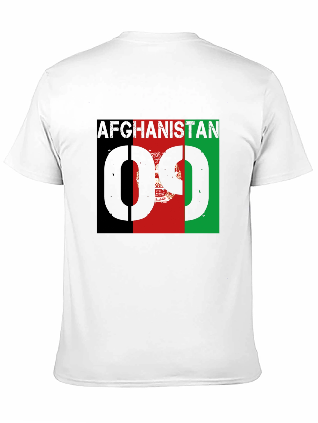 Black Afghanistan Flag T-Shirt view 11