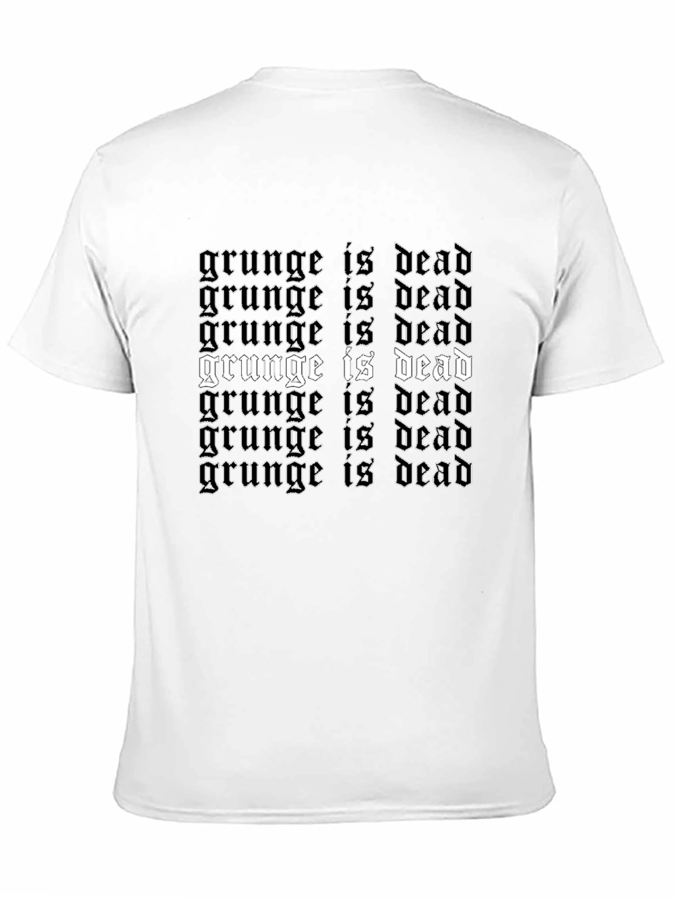 Black Grunge is Dead T-Shirt - Black Graphic Tee view 11