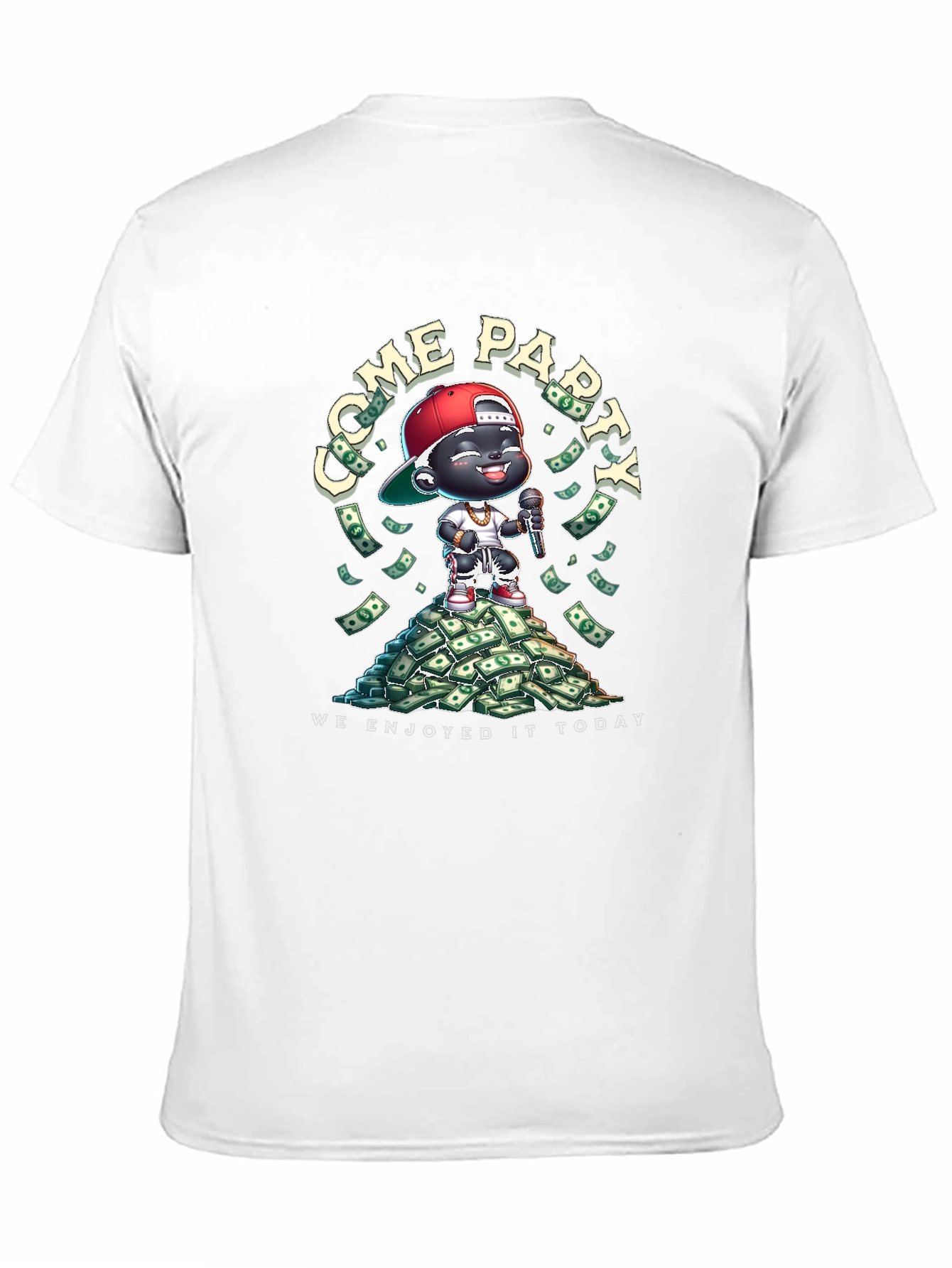 Black Cartoon Character T-Shirt  view 11