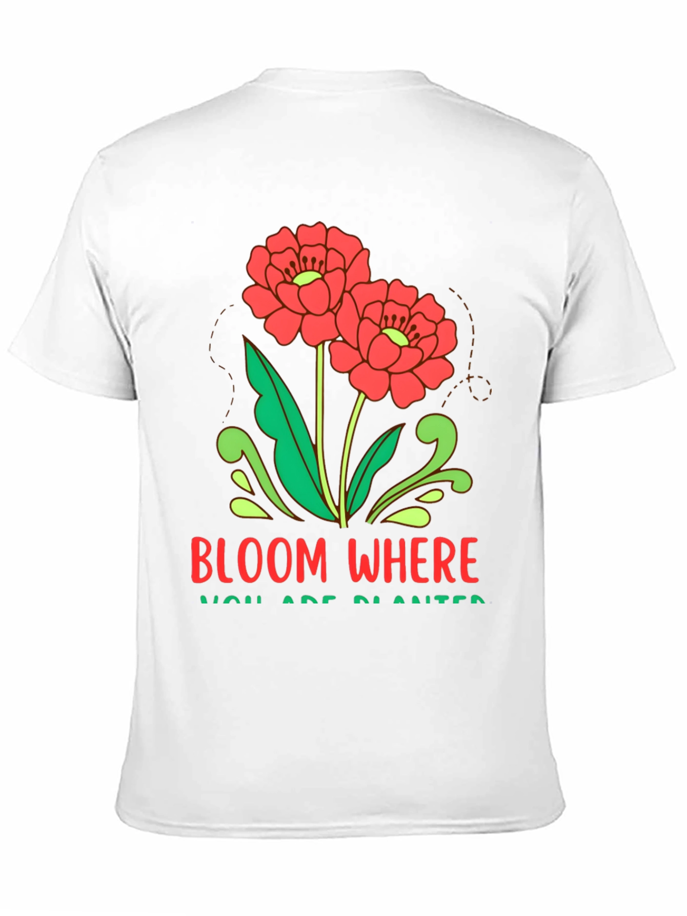 Black Bloom Where You Are Planted Graphic Tee view 11
