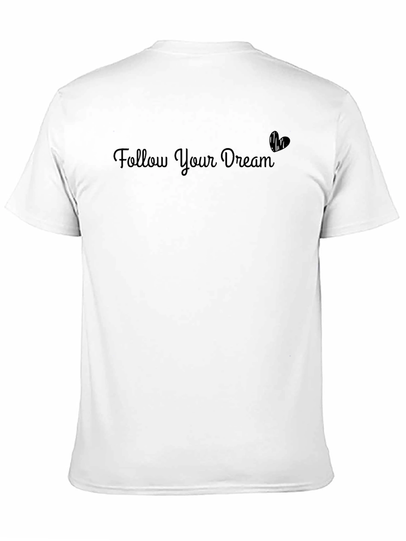 Black Follow Your Dream Black T-Shirt view 11
