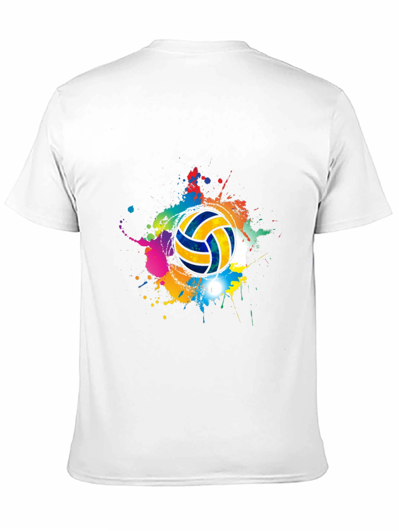 Black Volleyball Splash Tee - Stylish Graphic T-Shirt view 11