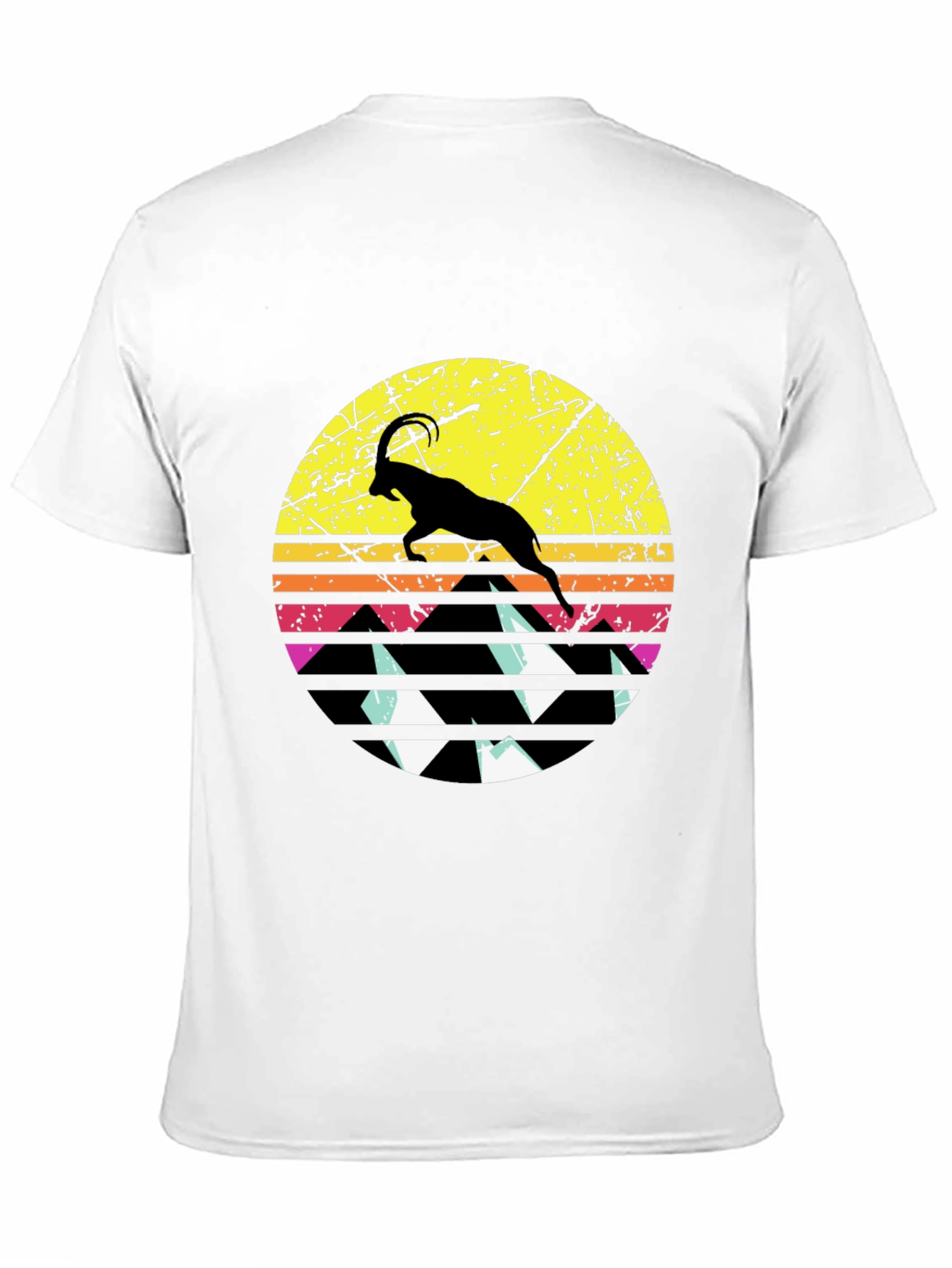 Black Sunset Goat Graphic Tee - Black view 11