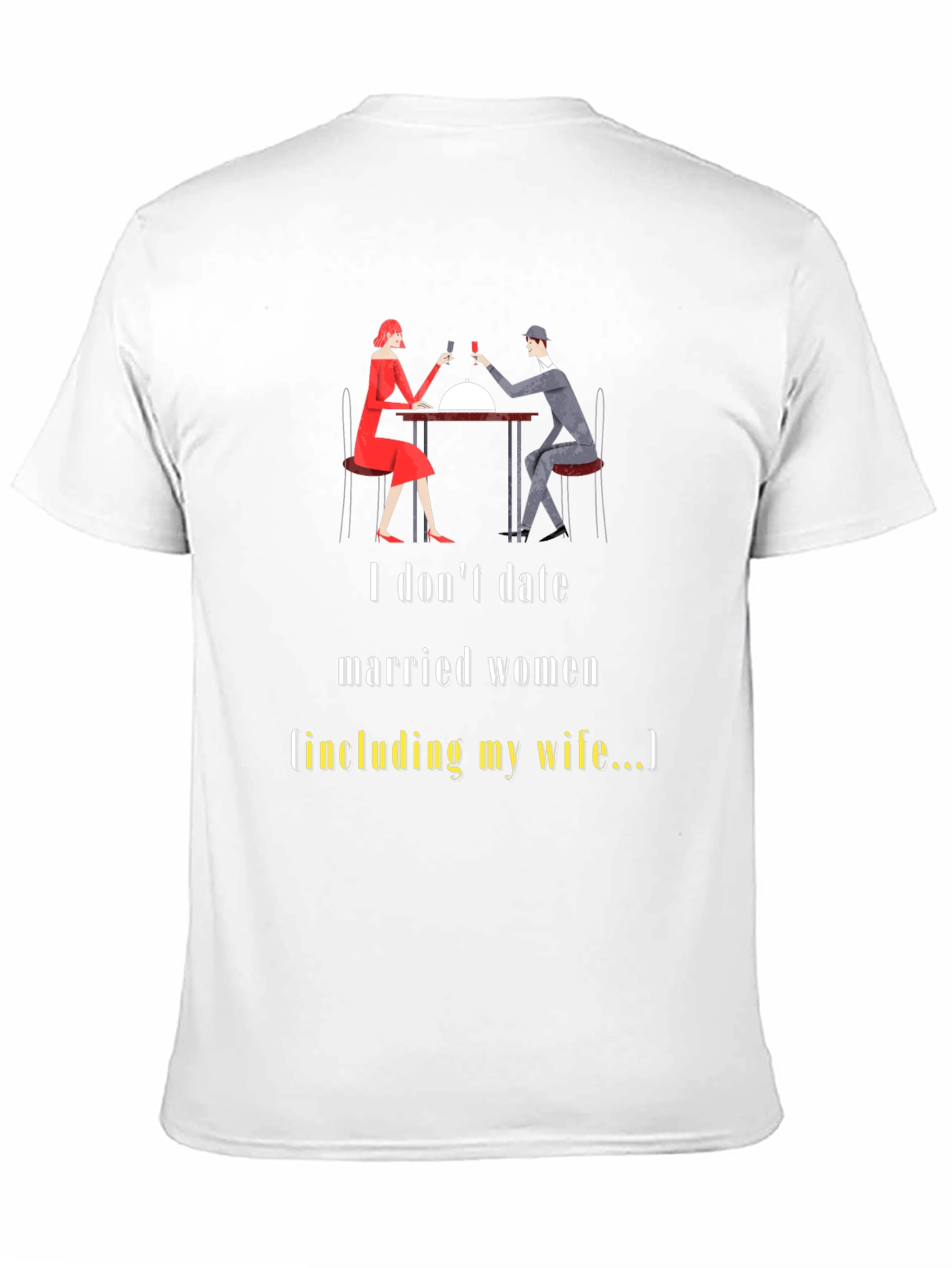 Black Humorous "I Don't Date Married Women" Graphic Tee view 11