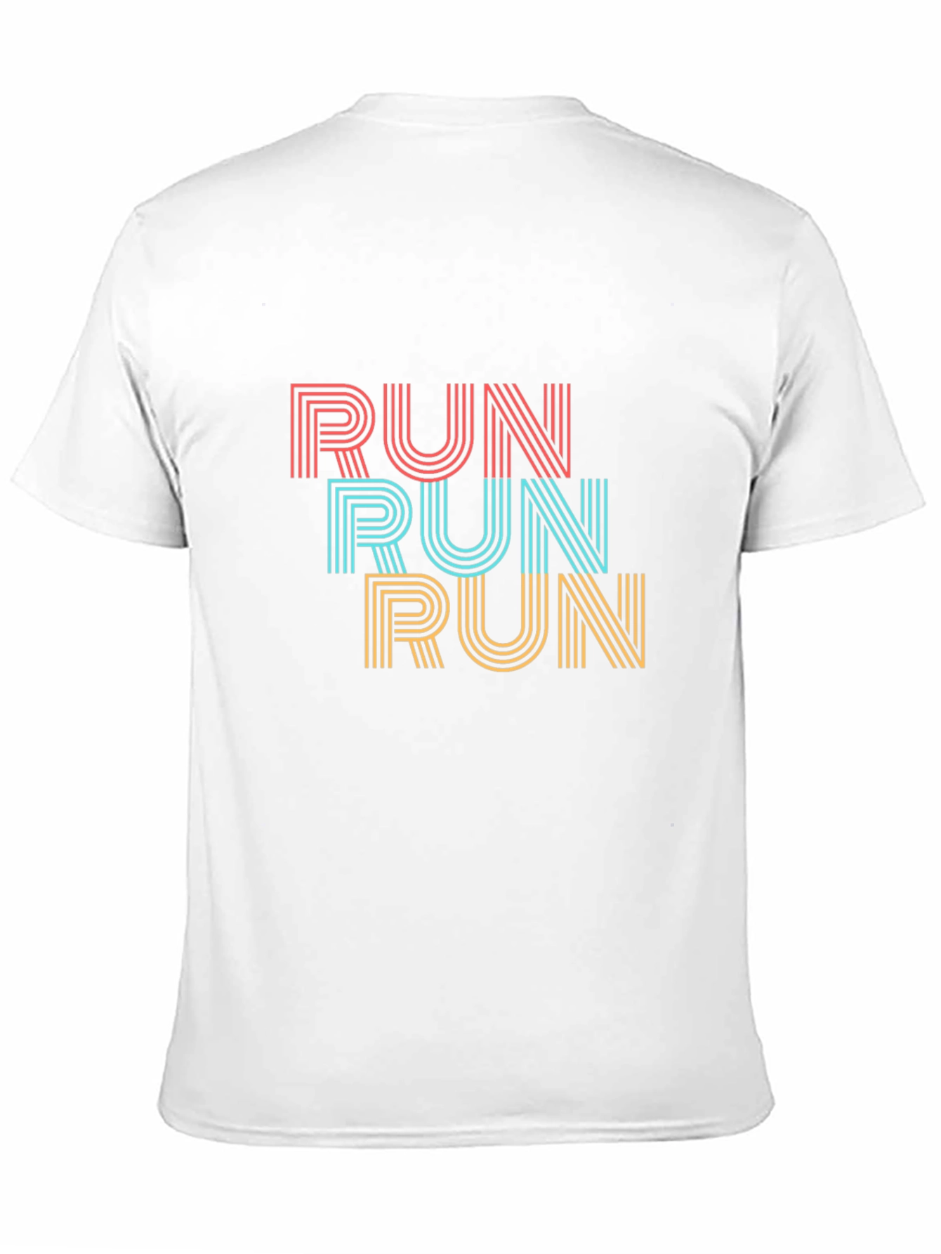 Retro RUN Graphic Tee - Stylish Activewear - 11