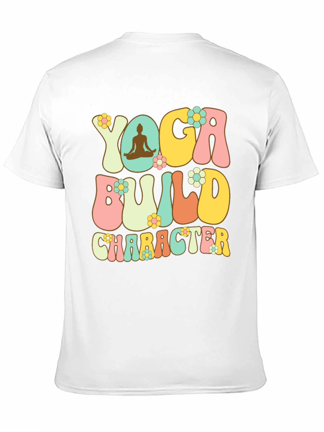 Black Yoga Build Character Graphic Tee view 11