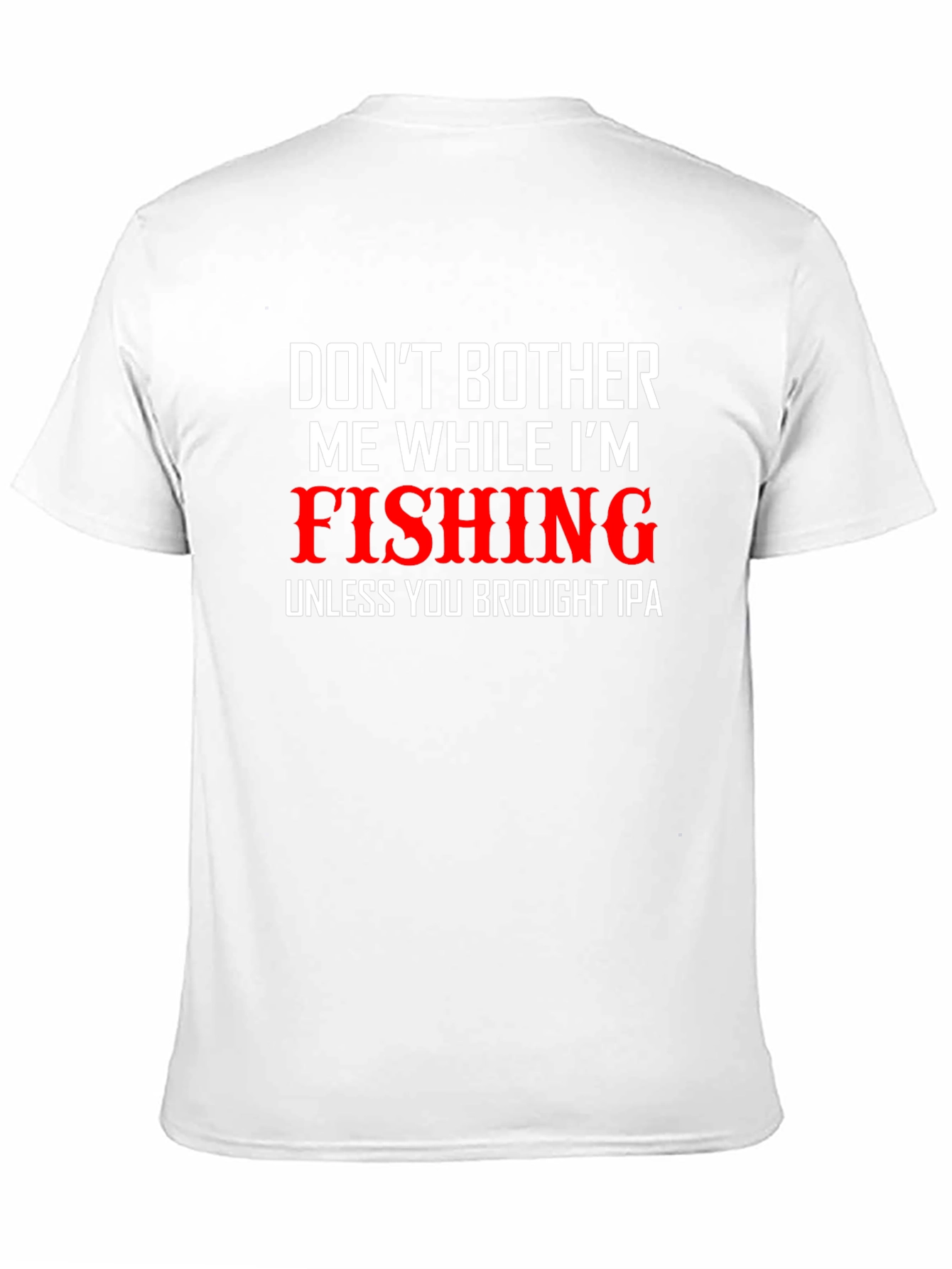 Black Fishing & IPA Graphic Tee - Black Cotton Blend T-Shirt view 11