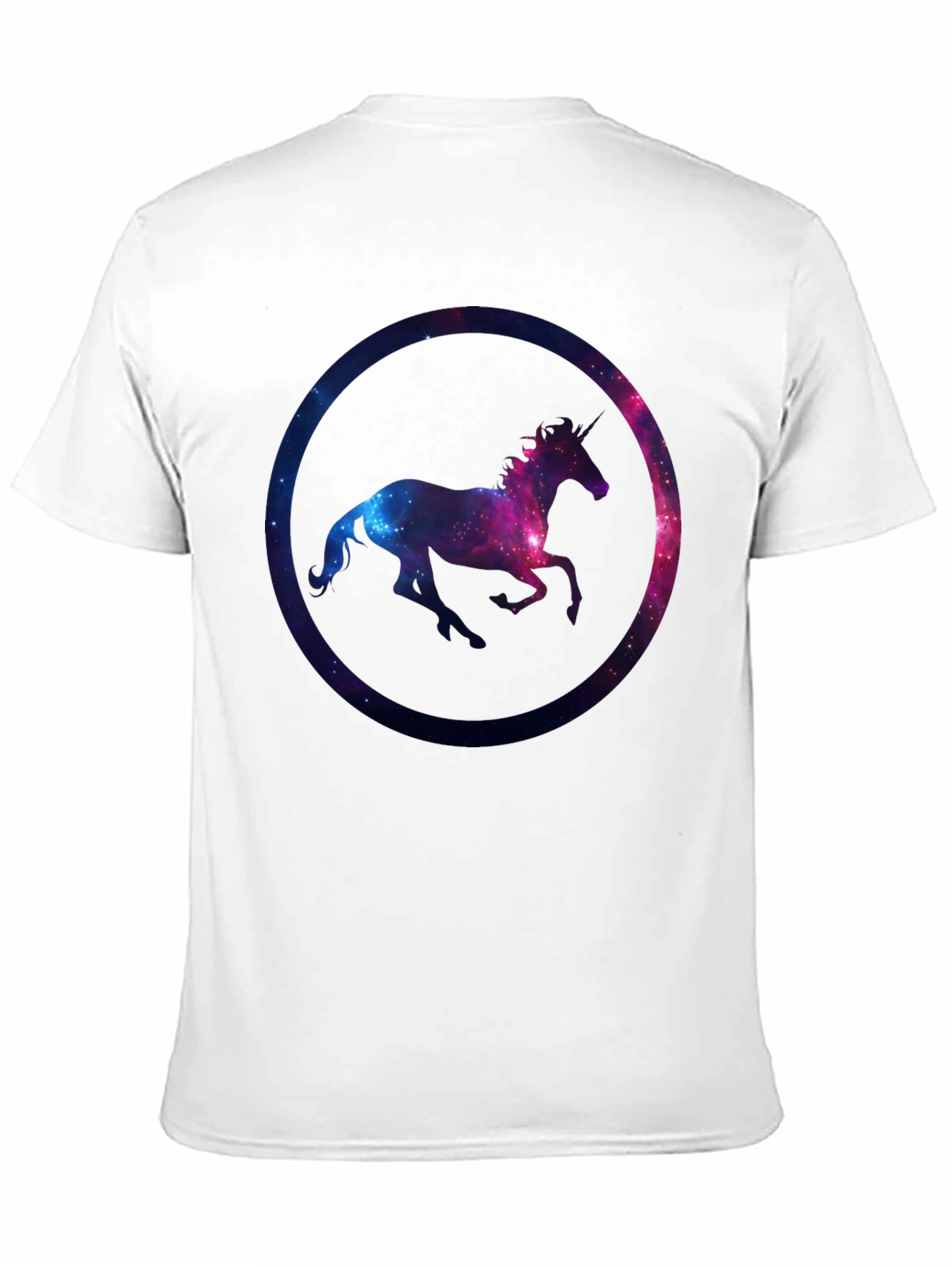 Black Unicorn Galaxy Graphic T-Shirt view 11