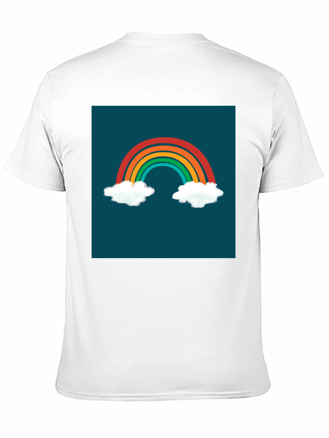 Black Rainbow Cloud Graphic Tee - Stylish & Unique! view 11