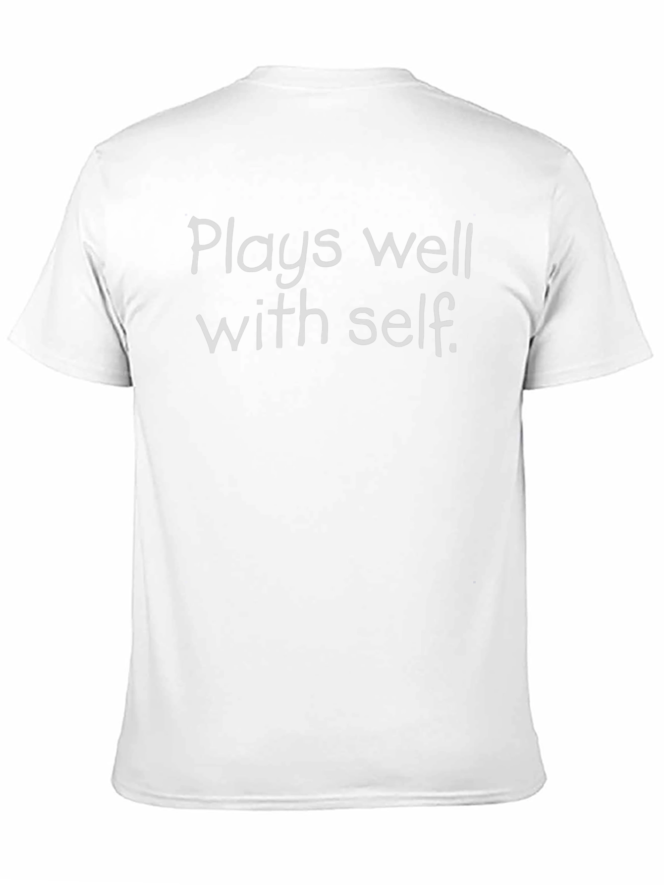 Black Plays Well With Self Black Graphic T-Shirt view 11