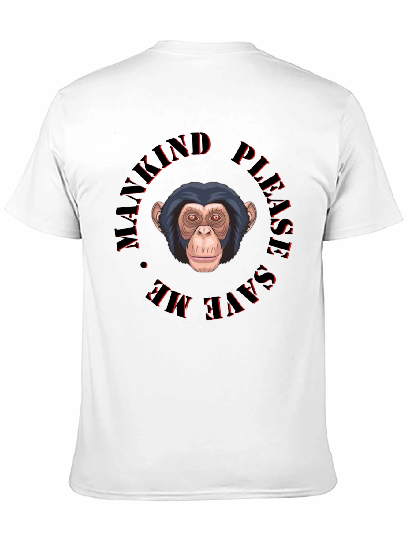 Black Save the Apes Graphic T-Shirt view 11
