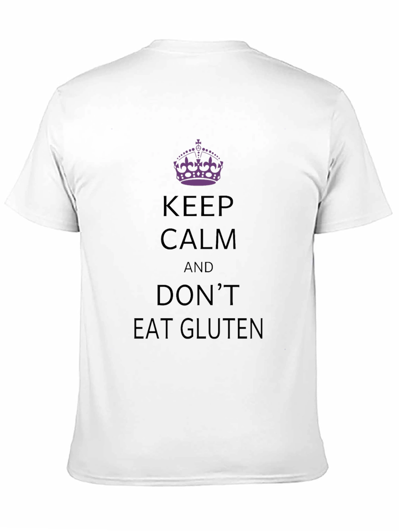 Keep Calm, Don't Eat Gluten - Black T-Shirt - 11
