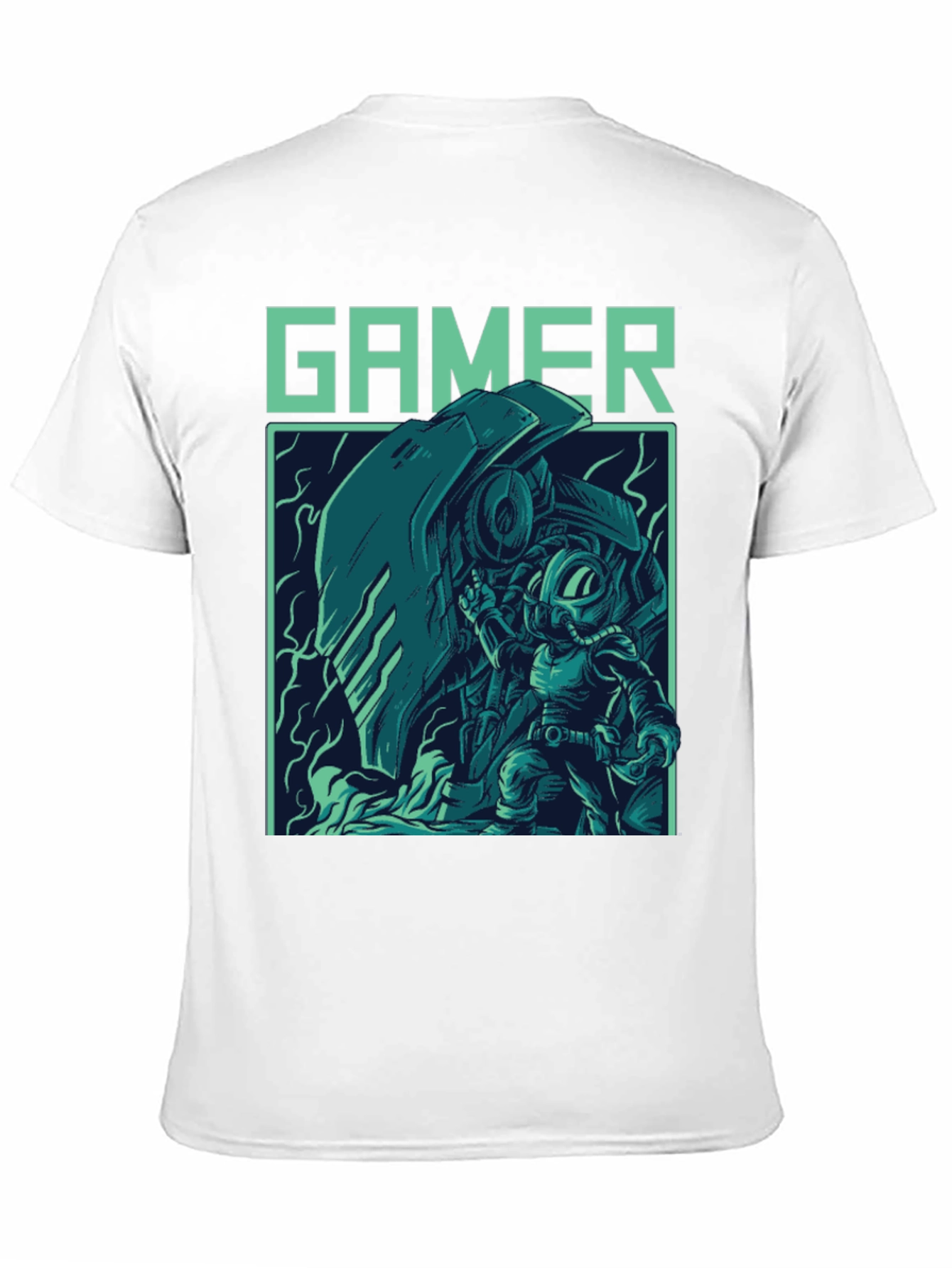 Black Gamer Graphic T-Shirt - Cool Retro Style view 11