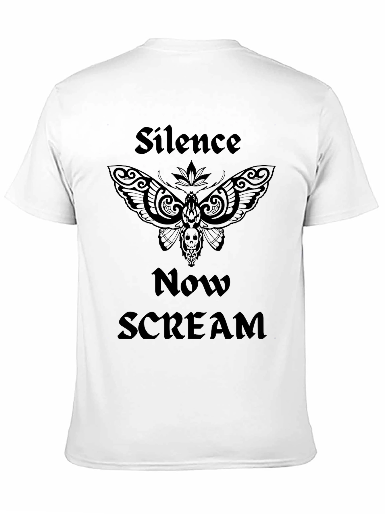 Black Silence Now Scream Graphic Tee view 11