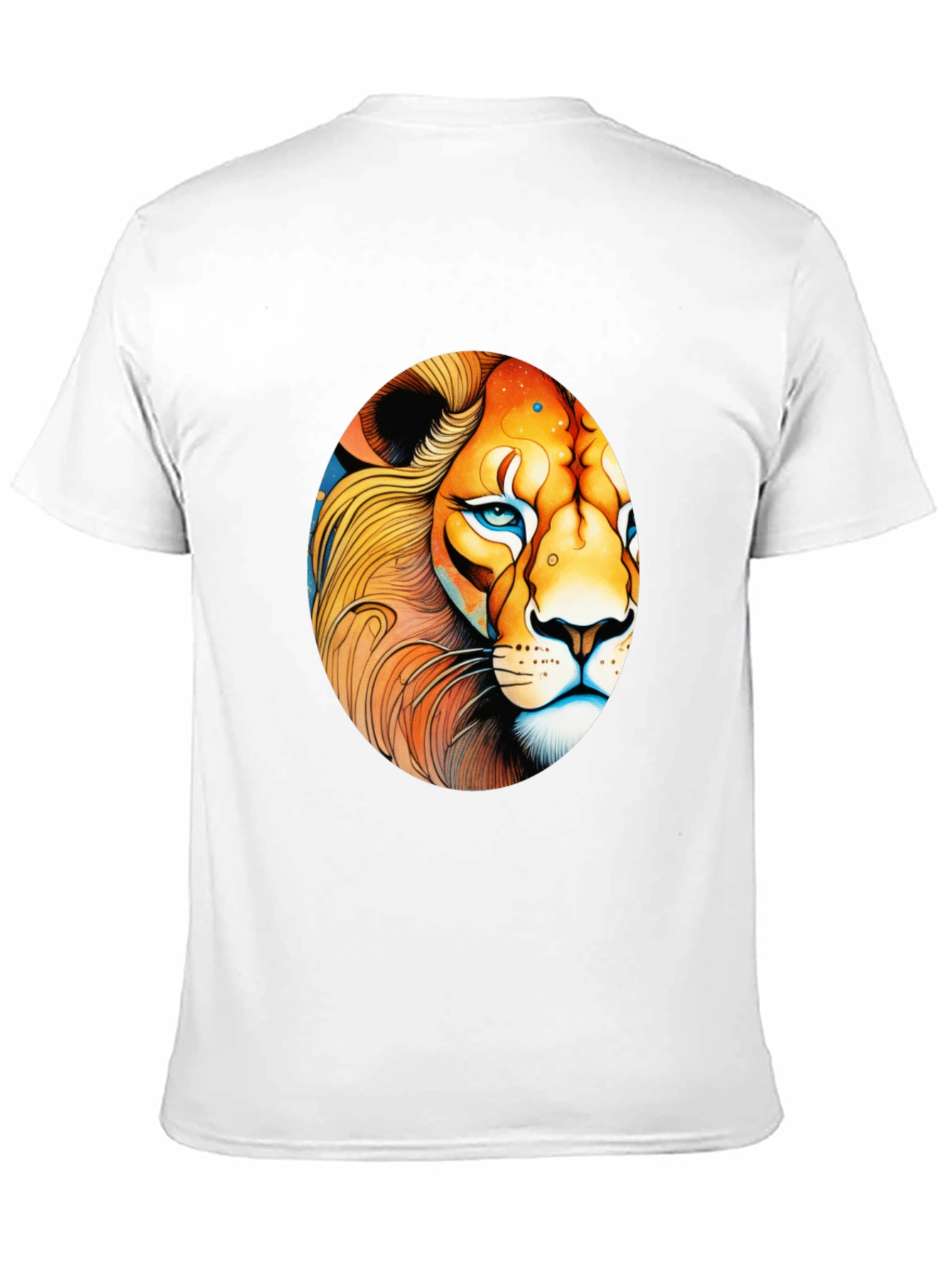 Black Lion Graphic Black T-Shirt view 11