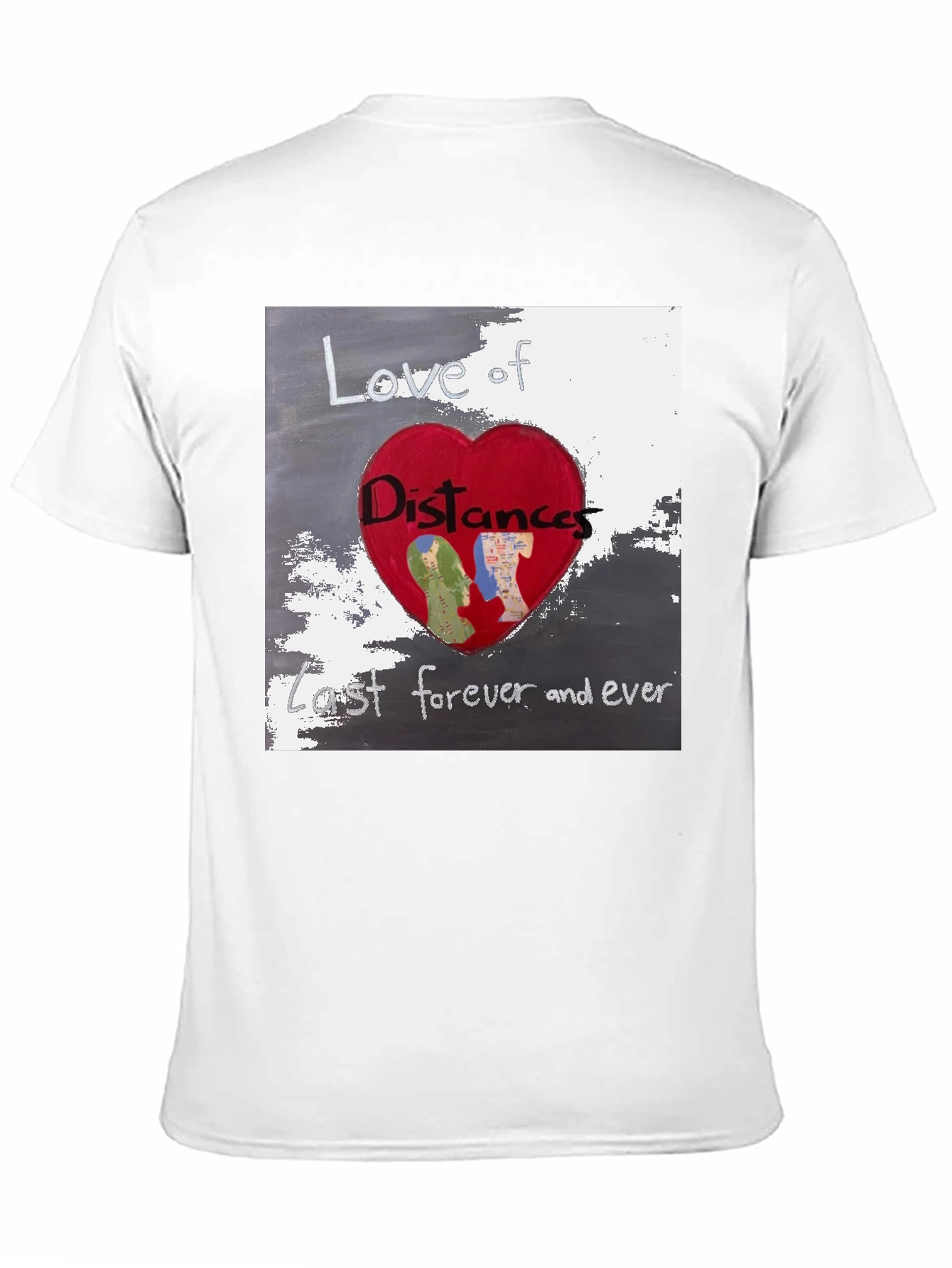 Black Love of Distances Black T-Shirt view 11