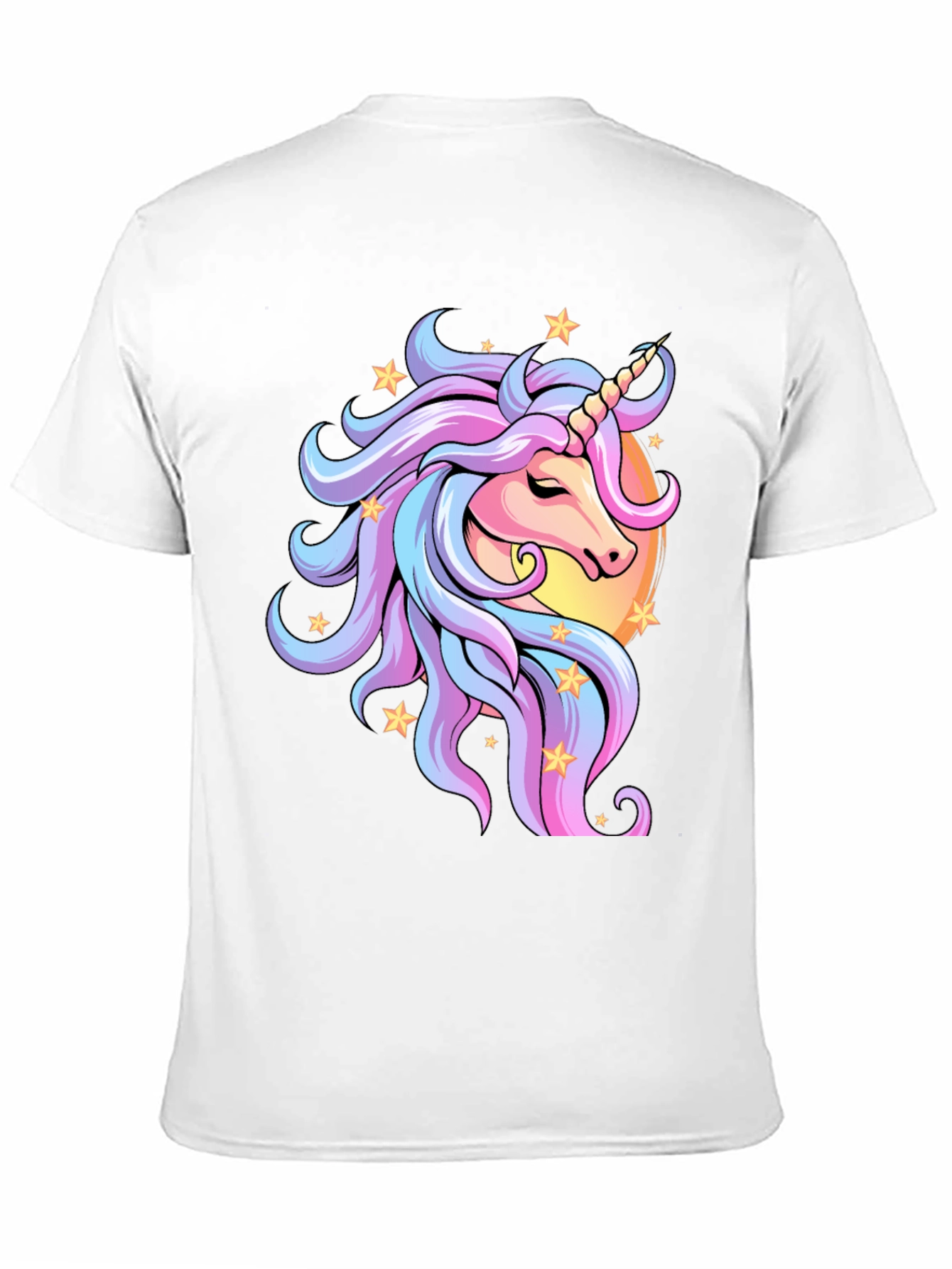 Black Unicorn Graphic Tee - Magical Pastel Design view 11