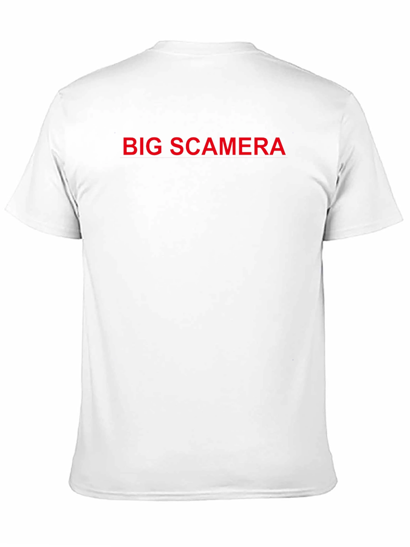 Black Big Scamera T-Shirt - Bold Red Graphic view 11
