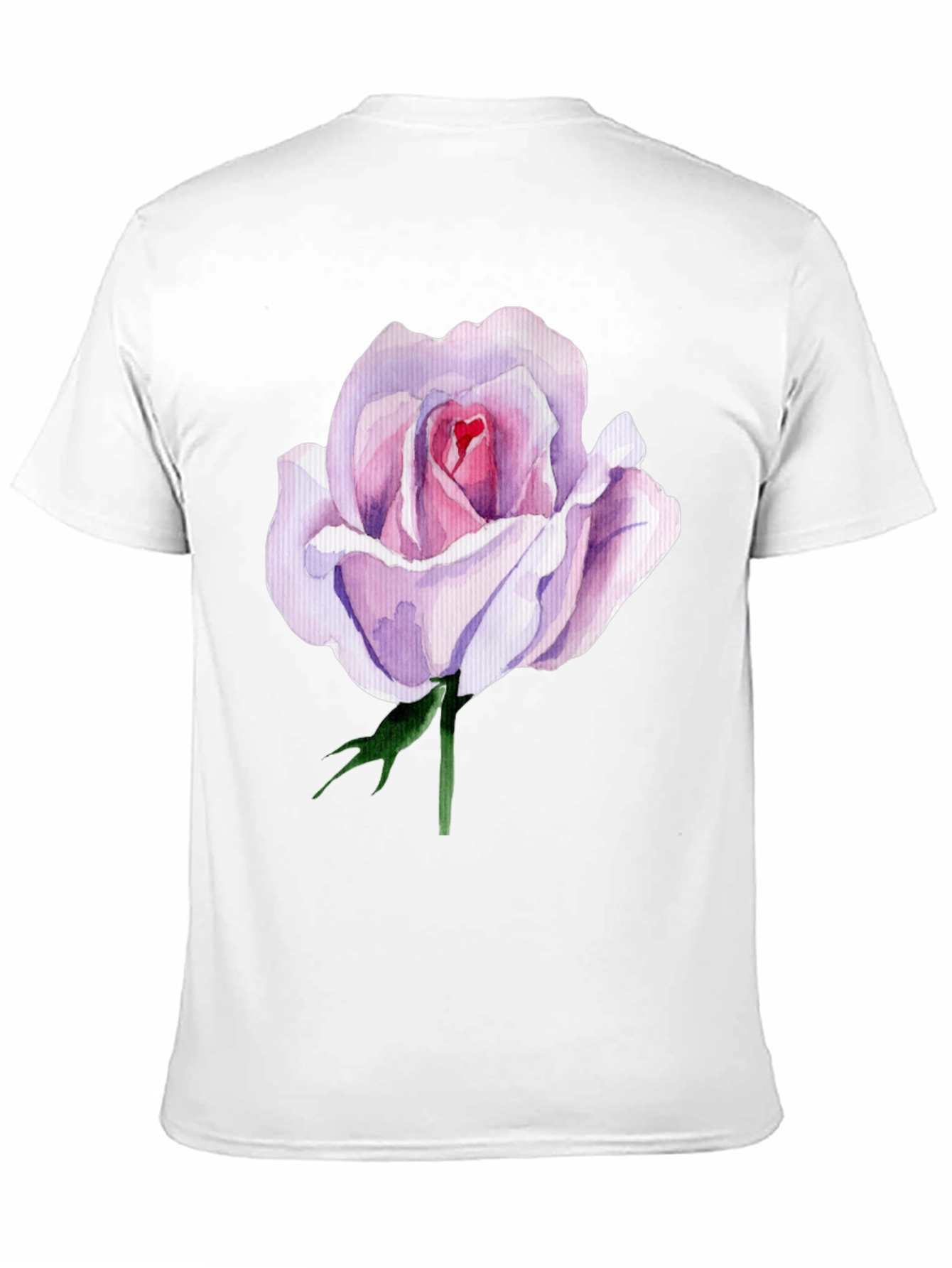 Elegant Rose Graphic Tee - Black - 11