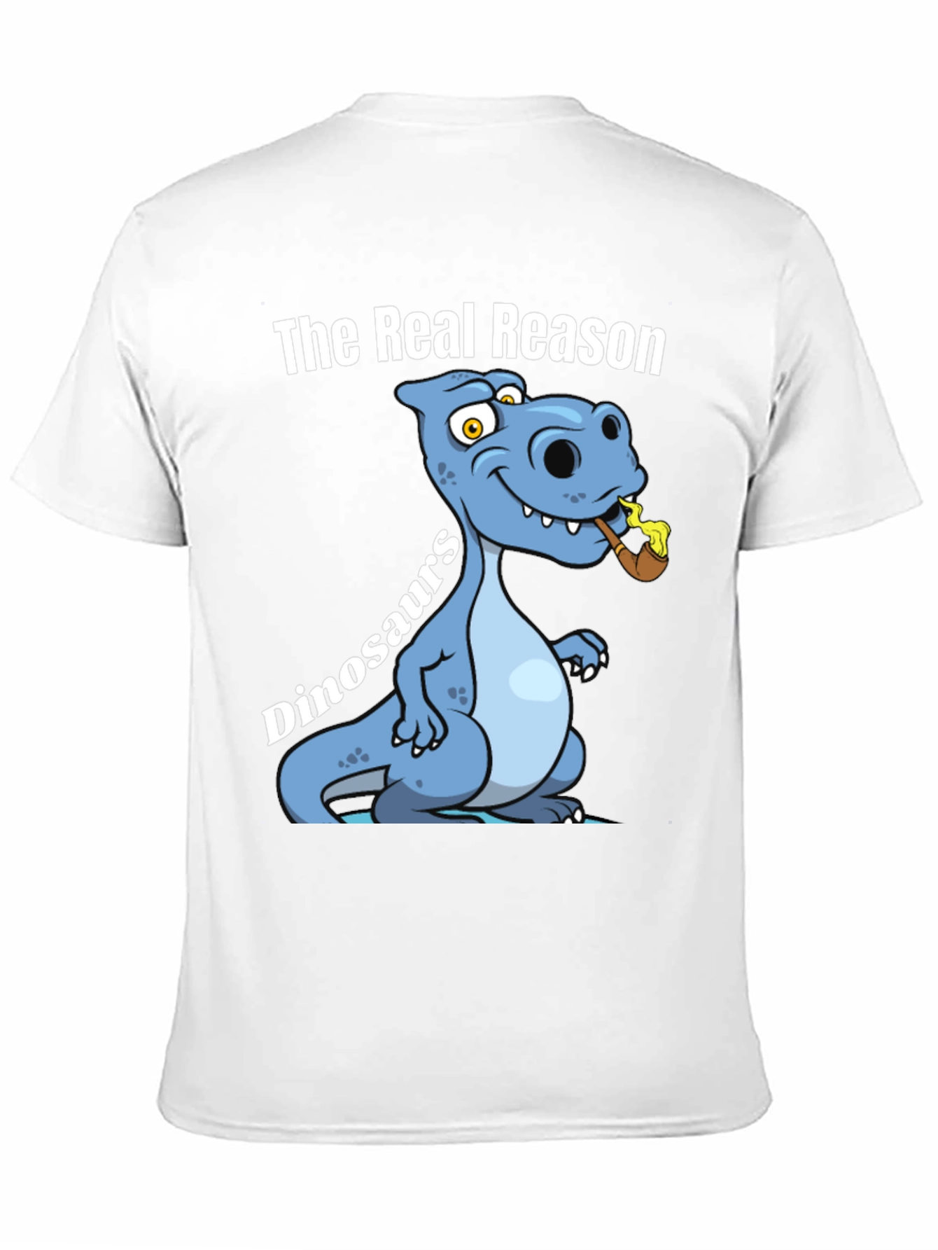 Black Funny Dinosaur T-Shirt - The Real Reason view 11