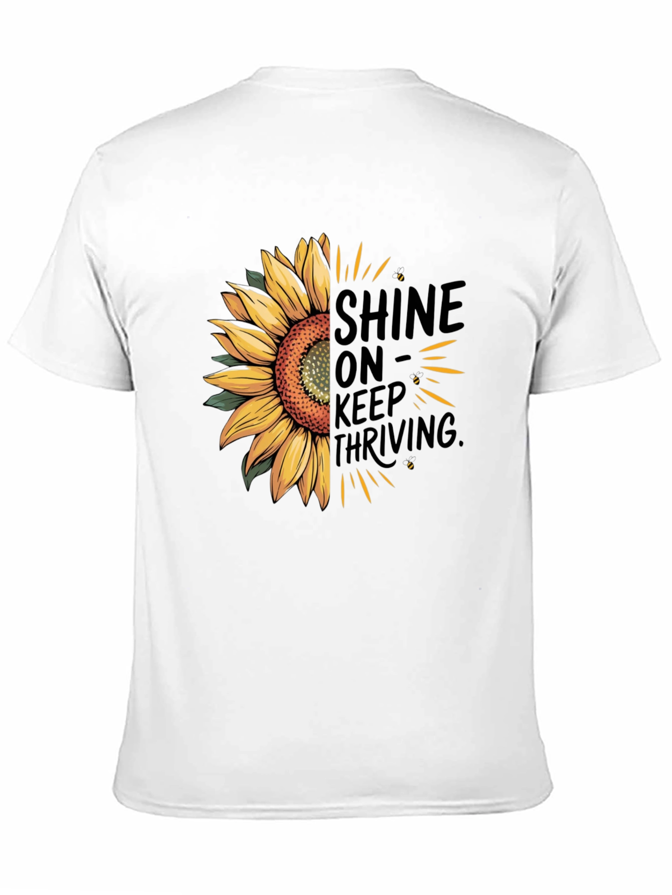 Black Sunflower Shine On Graphic Tee - Unisex view 11