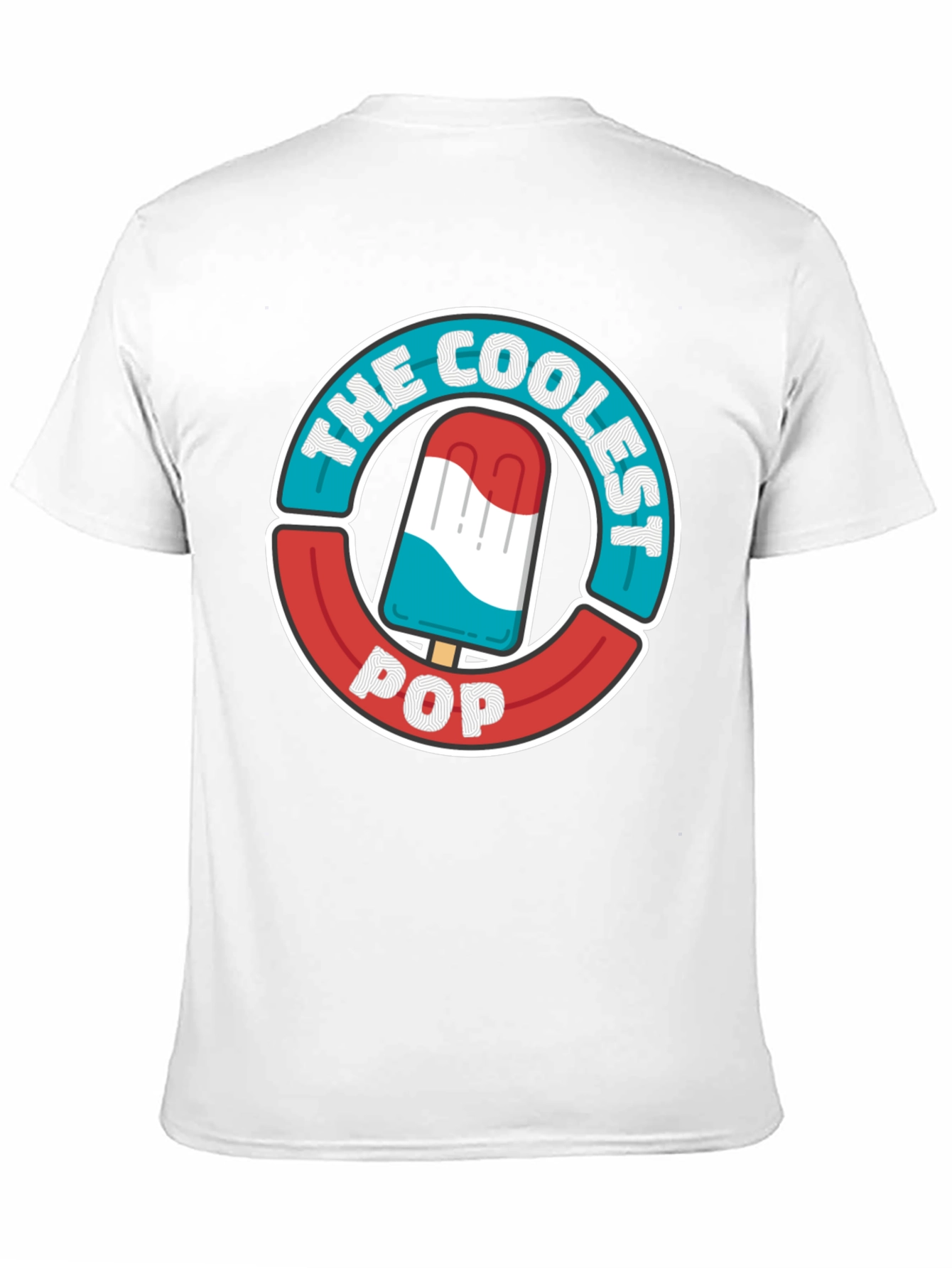 Black The Coolest Pop T-Shirt - Patriotic Popsicle Design view 11
