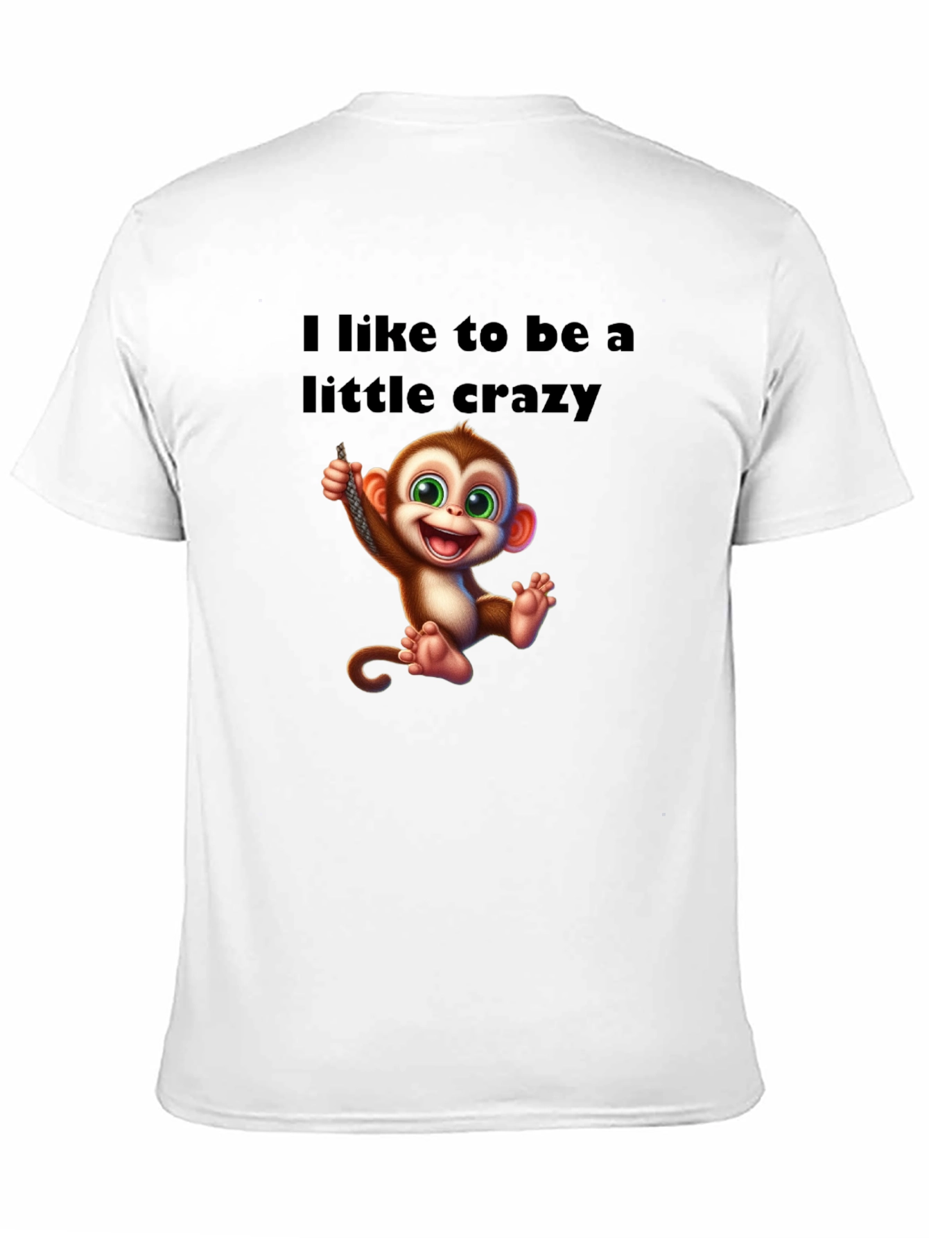Black Crazy Monkey Graphic T-Shirt view 11