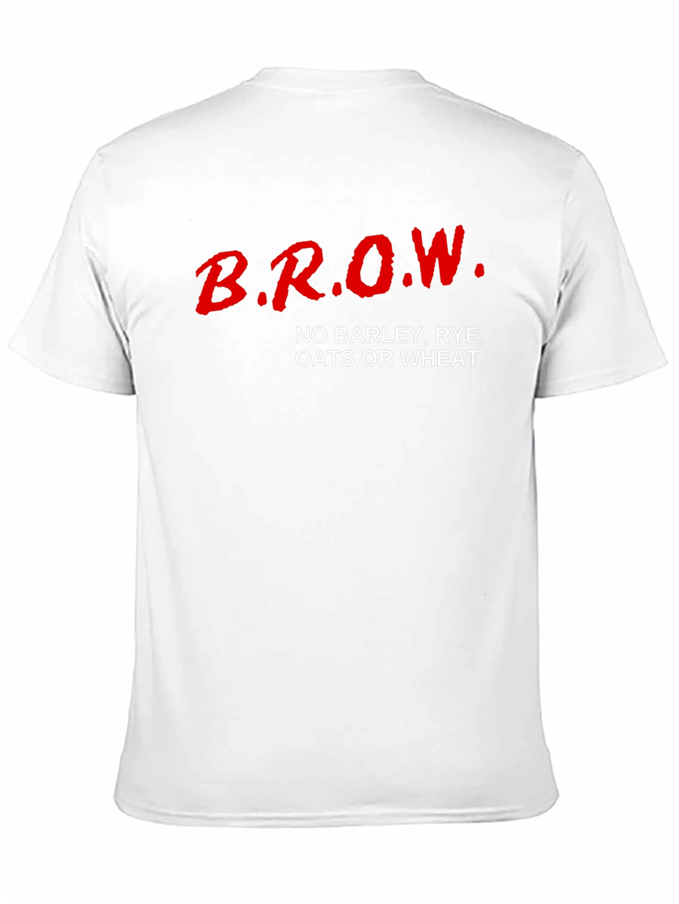 Black B.R.O.W. No Barley T-Shirt - Black Cotton Blend Tee view 11