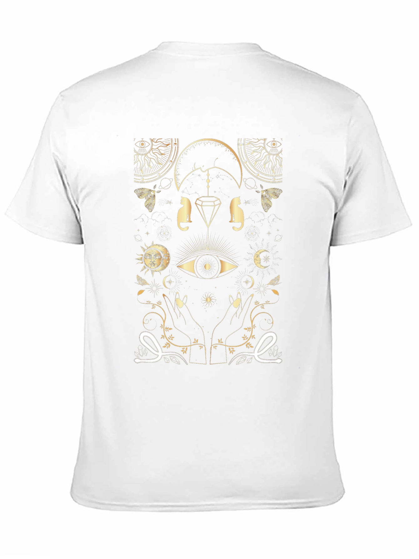 Black Mystic Gold Graphic Black T-Shirt view 11