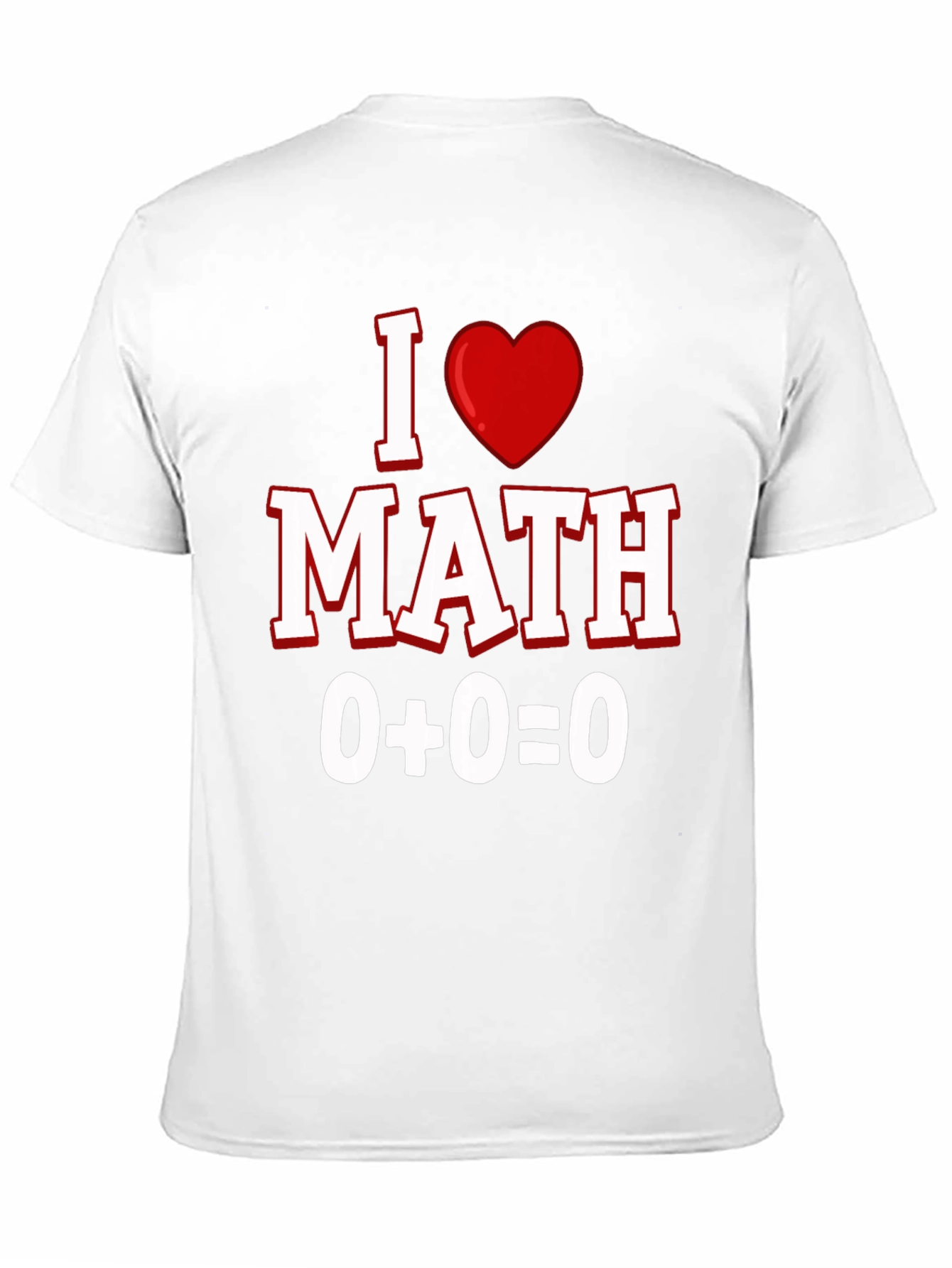 Black I Heart Math T-Shirt - Equation Design view 11