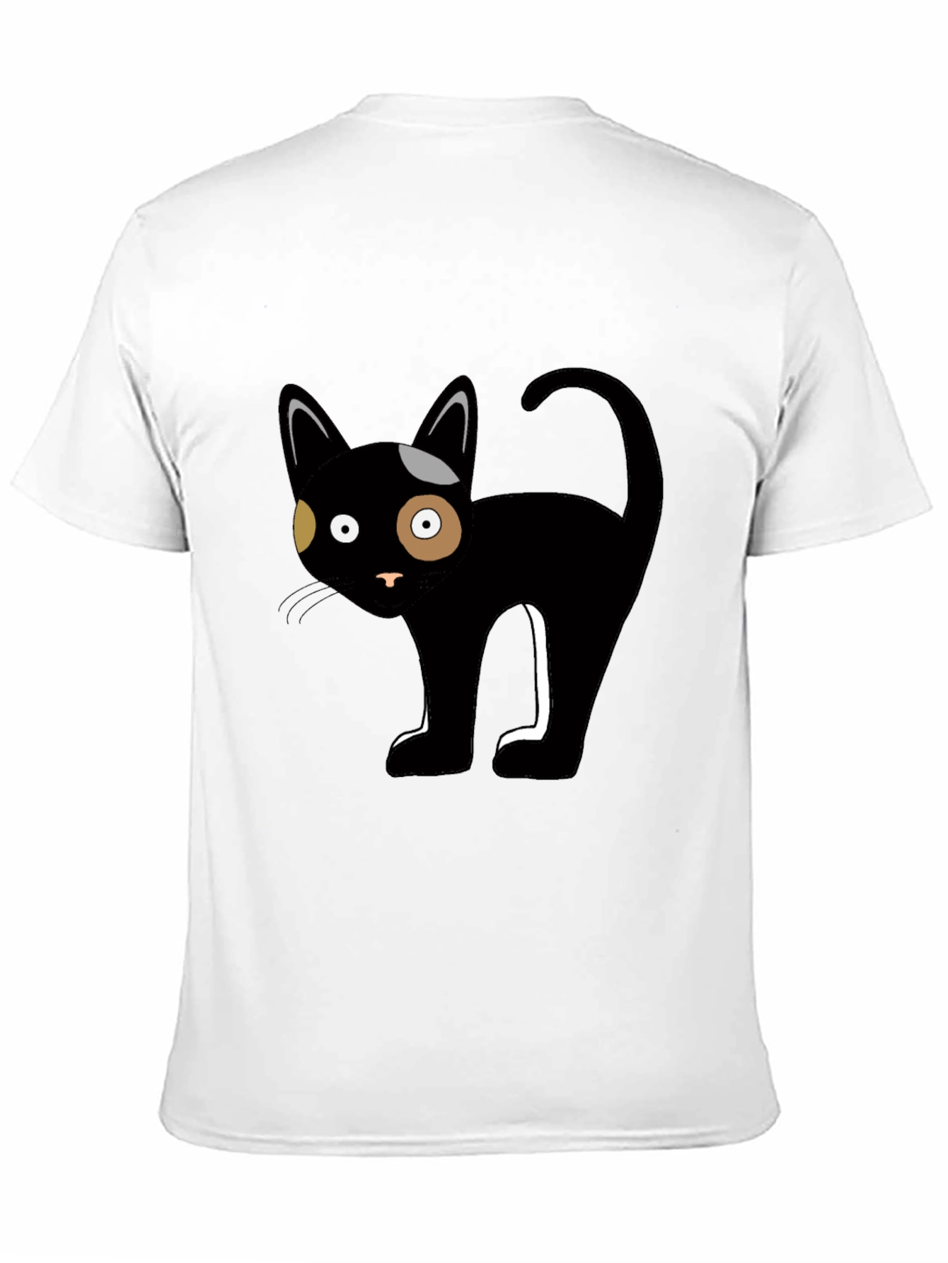 Black Black Cat Graphic Tee - Unique Cartoon Design view 11