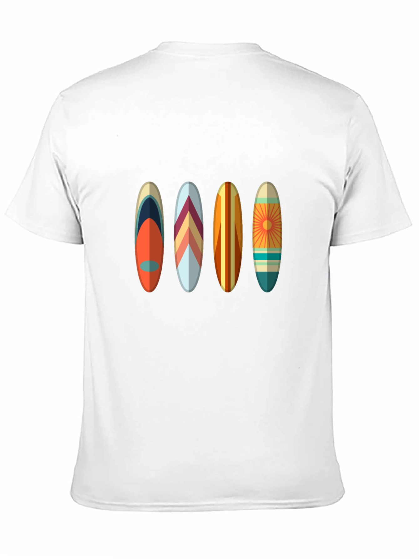 Black Retro Surfboard Tee - Vintage Beach Vibes view 11