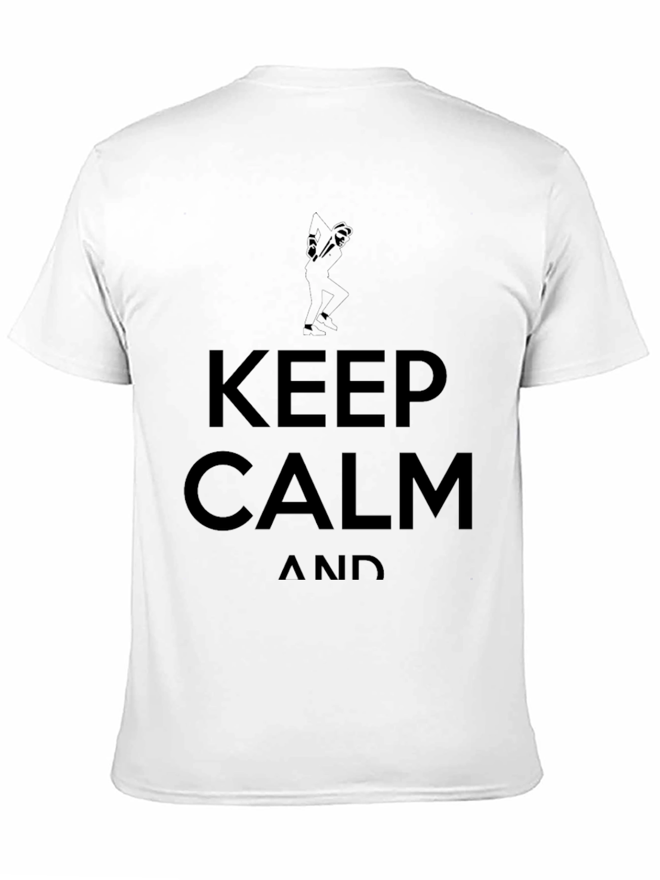 Black Keep Calm T-Shirt - Black Graphic Tee view 11