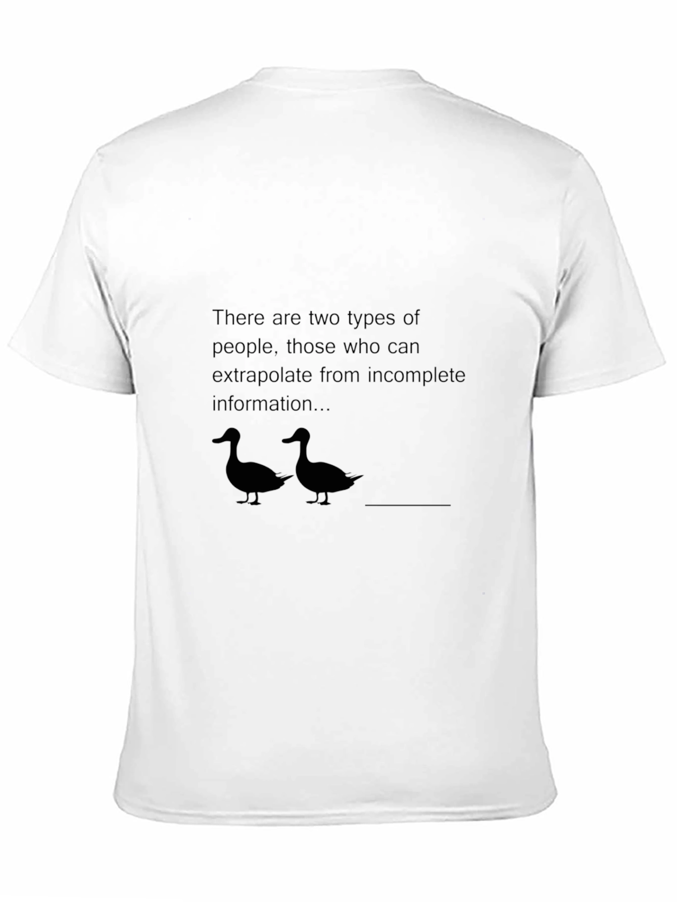 Black Extrapolation Humor T-Shirt view 11