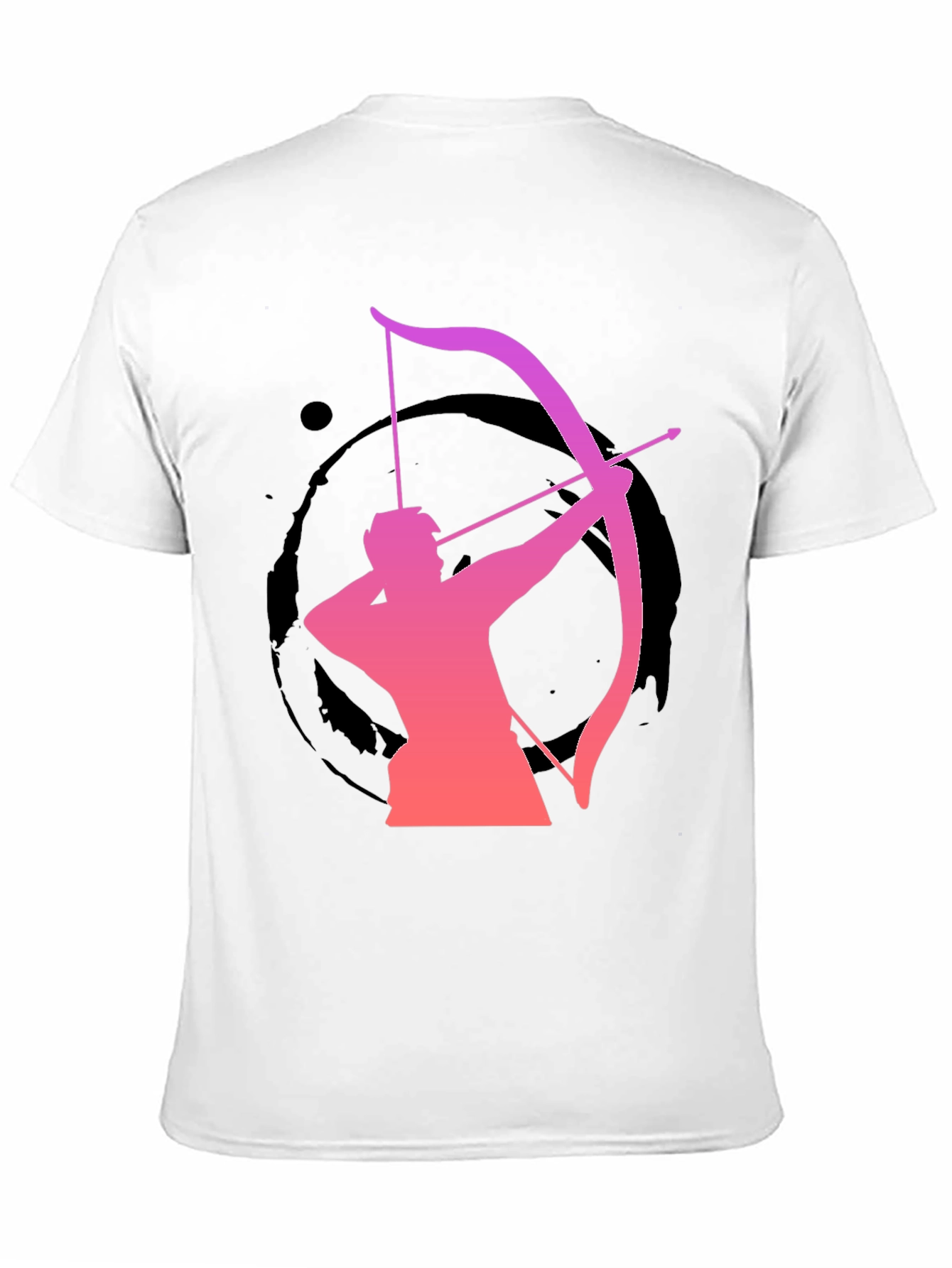 Black Archery Silhouette Graphic T-Shirt - Black view 11