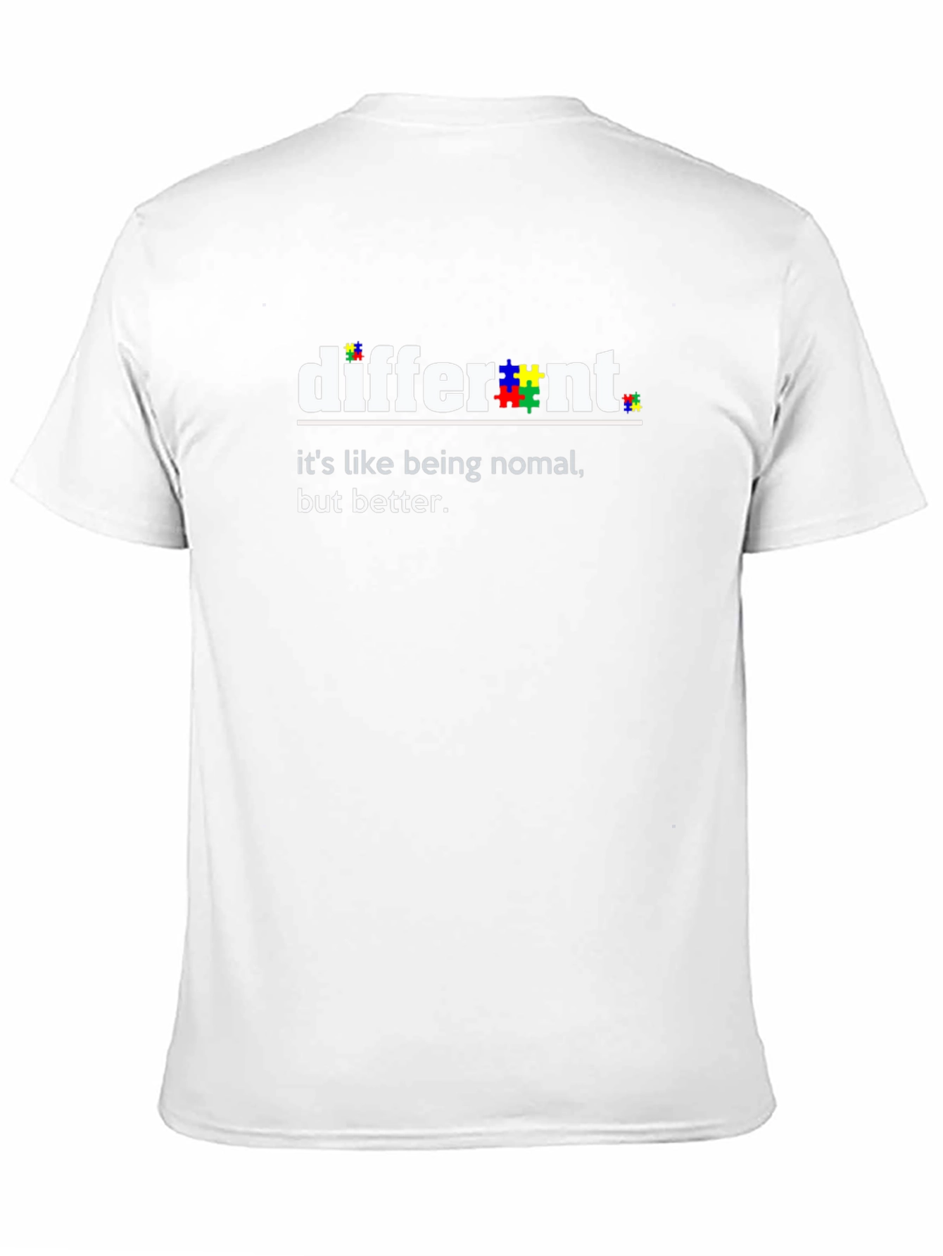 Black Different Autism Awareness T-Shirt view 11